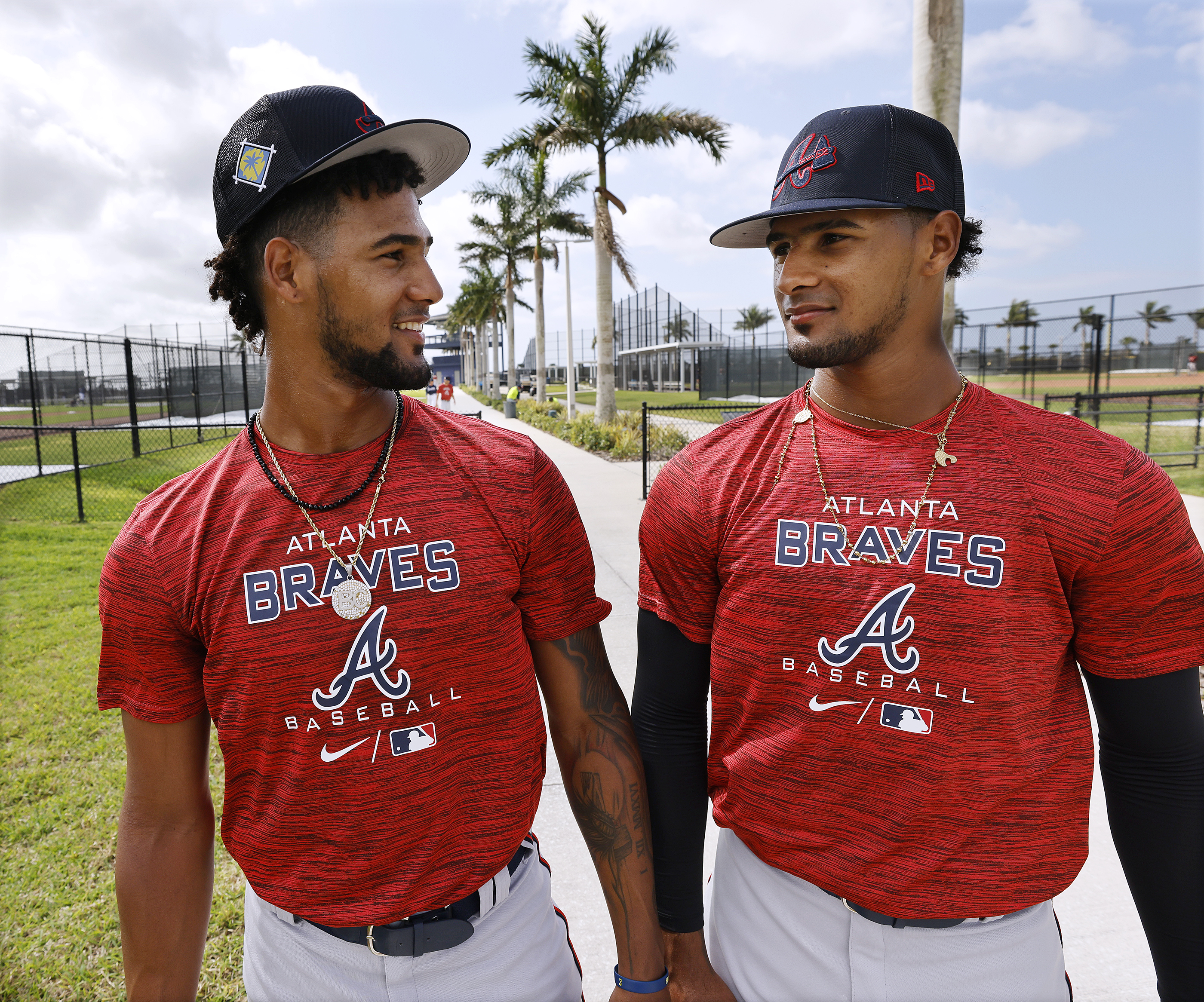 Photos: Braves have twin pitchers at minor league spring training