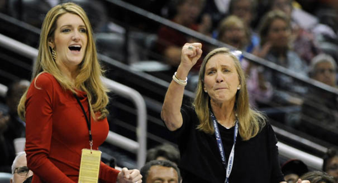 Kelly Loeffler, left, has applied for a U.S. Senate seat. AP Photo.