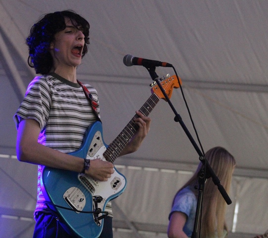 Calpurnia frontman - and "Stranger Things" actor - Finn Wolfhard, plays Shaky Knees Music Festival. Photo: Melissa Ruggieri/Atlanta Journal-Constitution
