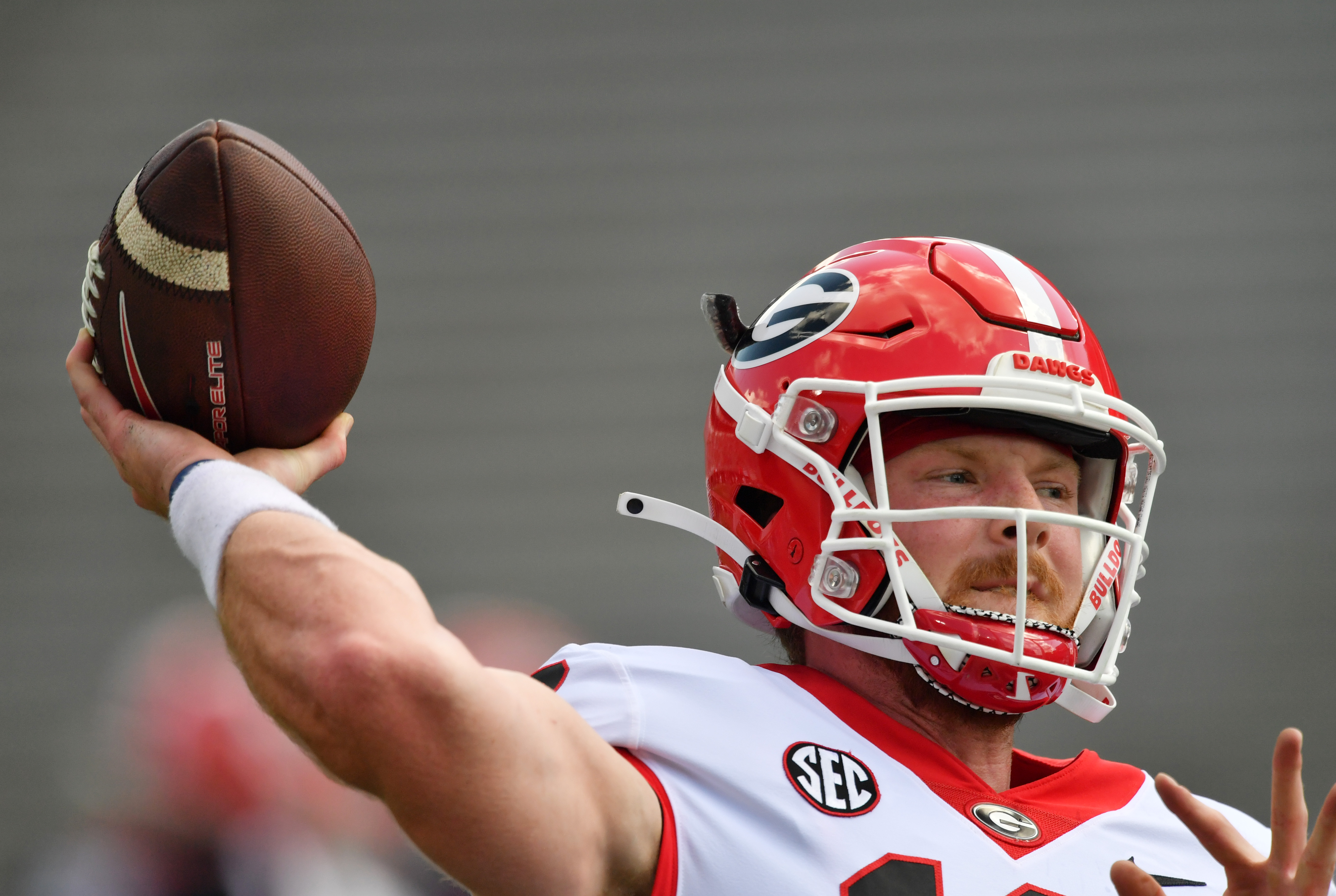 Joe Burrow 10 Athens High School Bulldogs Dark Gray Football