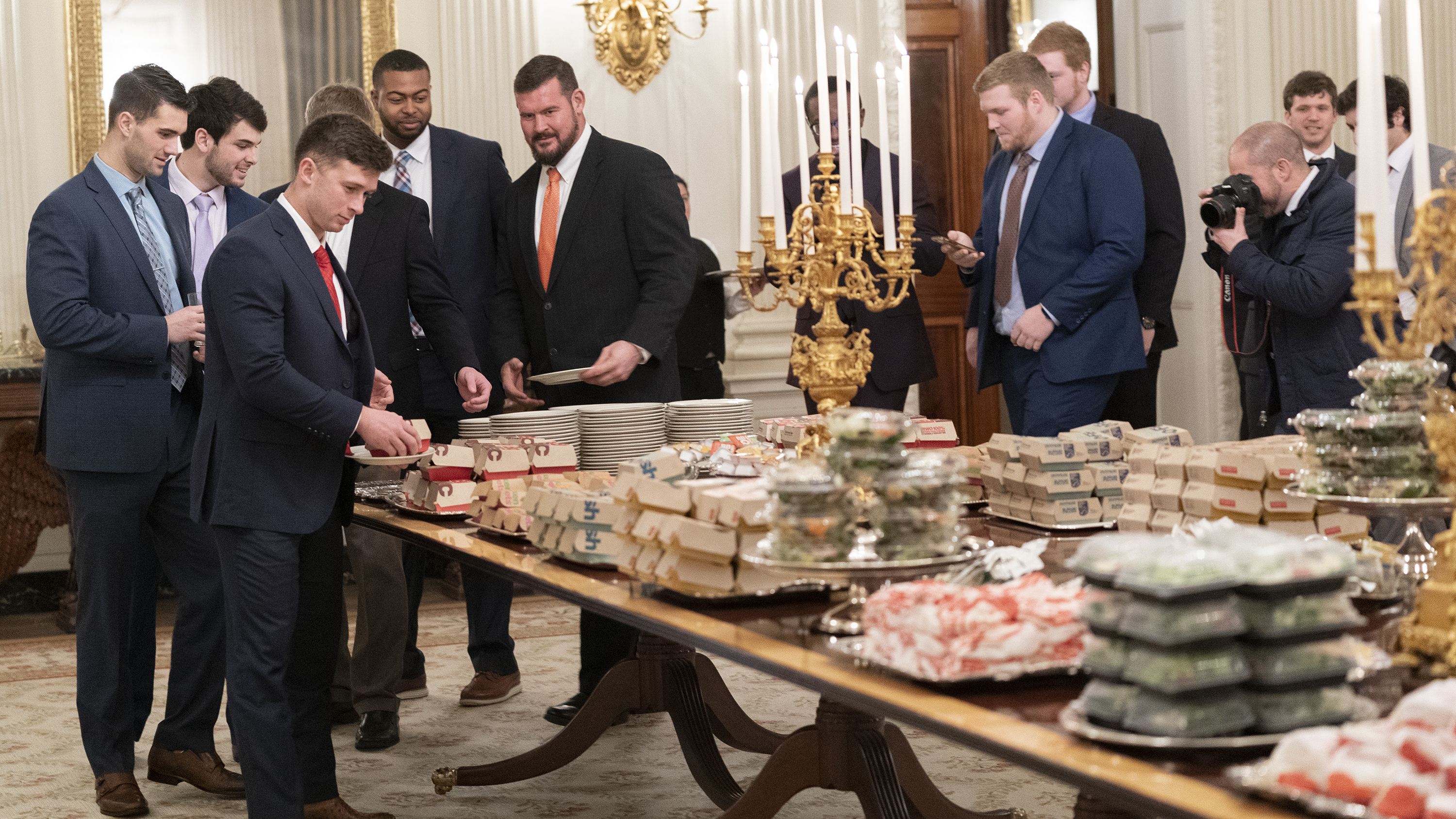 Trump White House Clemson dinner: Successful people who eat fast food