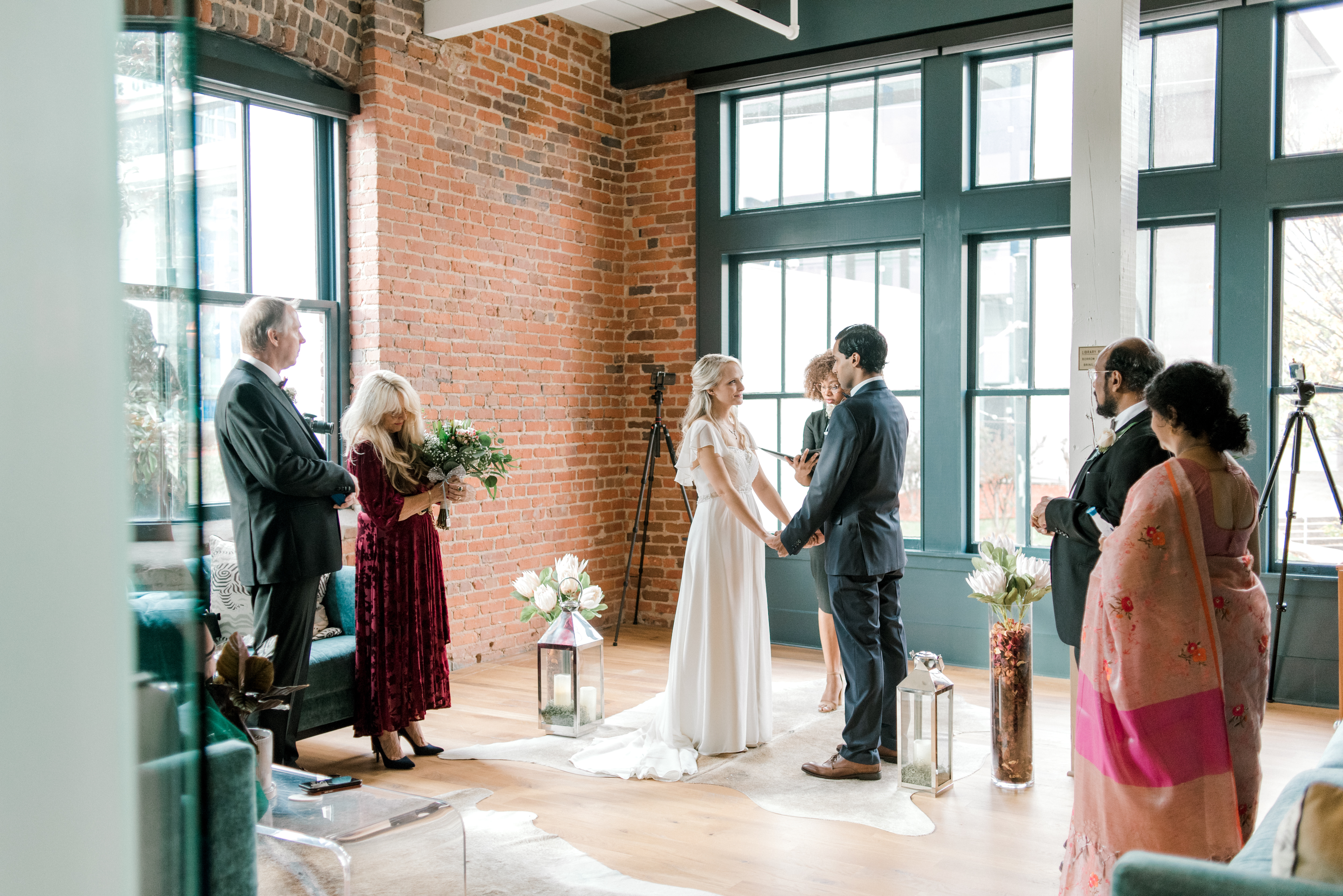 Micro weddings became popular with only a few people social distancing.
Courtesy of Audrey Grace Photo.