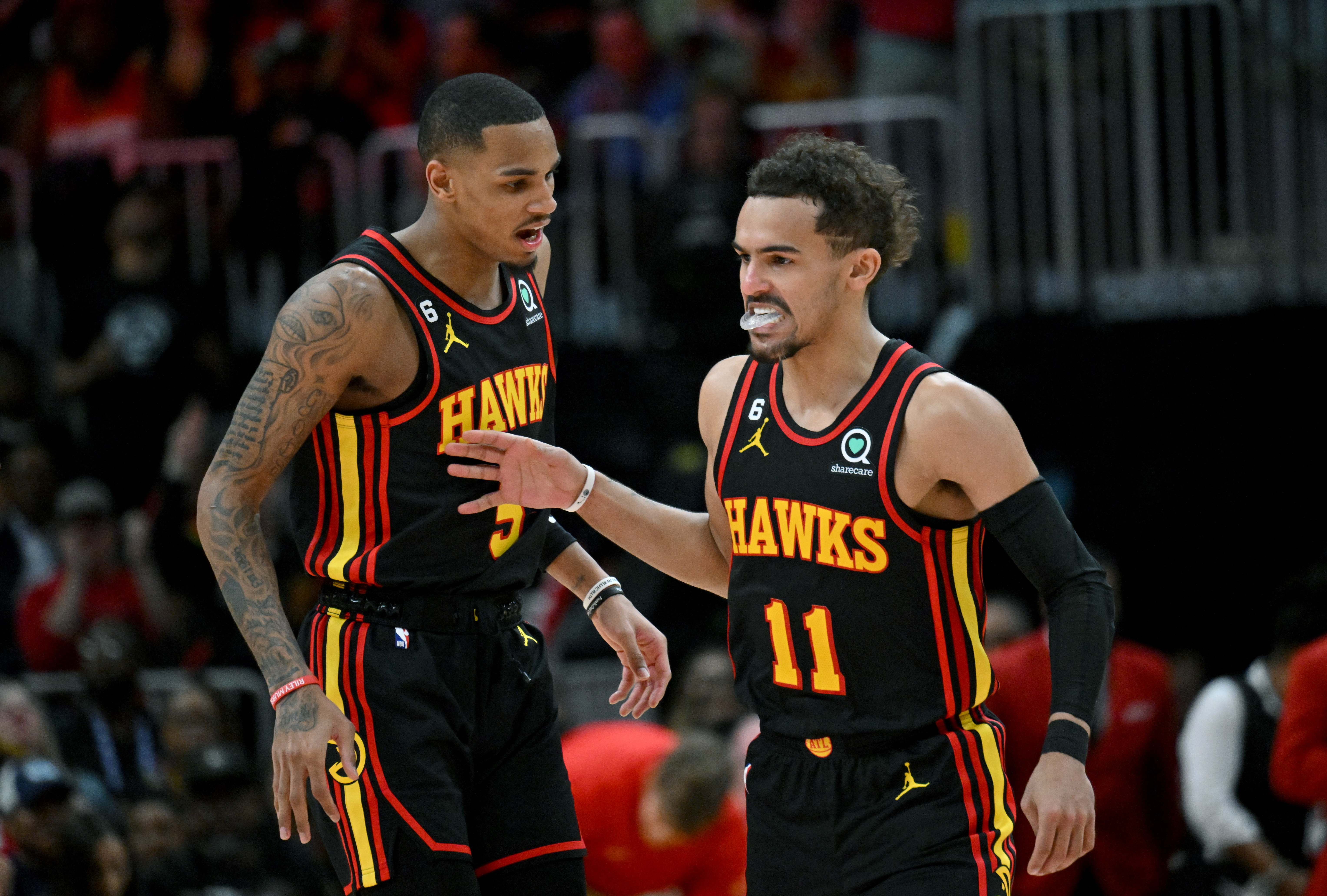 Trae Young, Dejounte Murray guide the Hawks to a needed Game 3 victory -  Peachtree Hoops