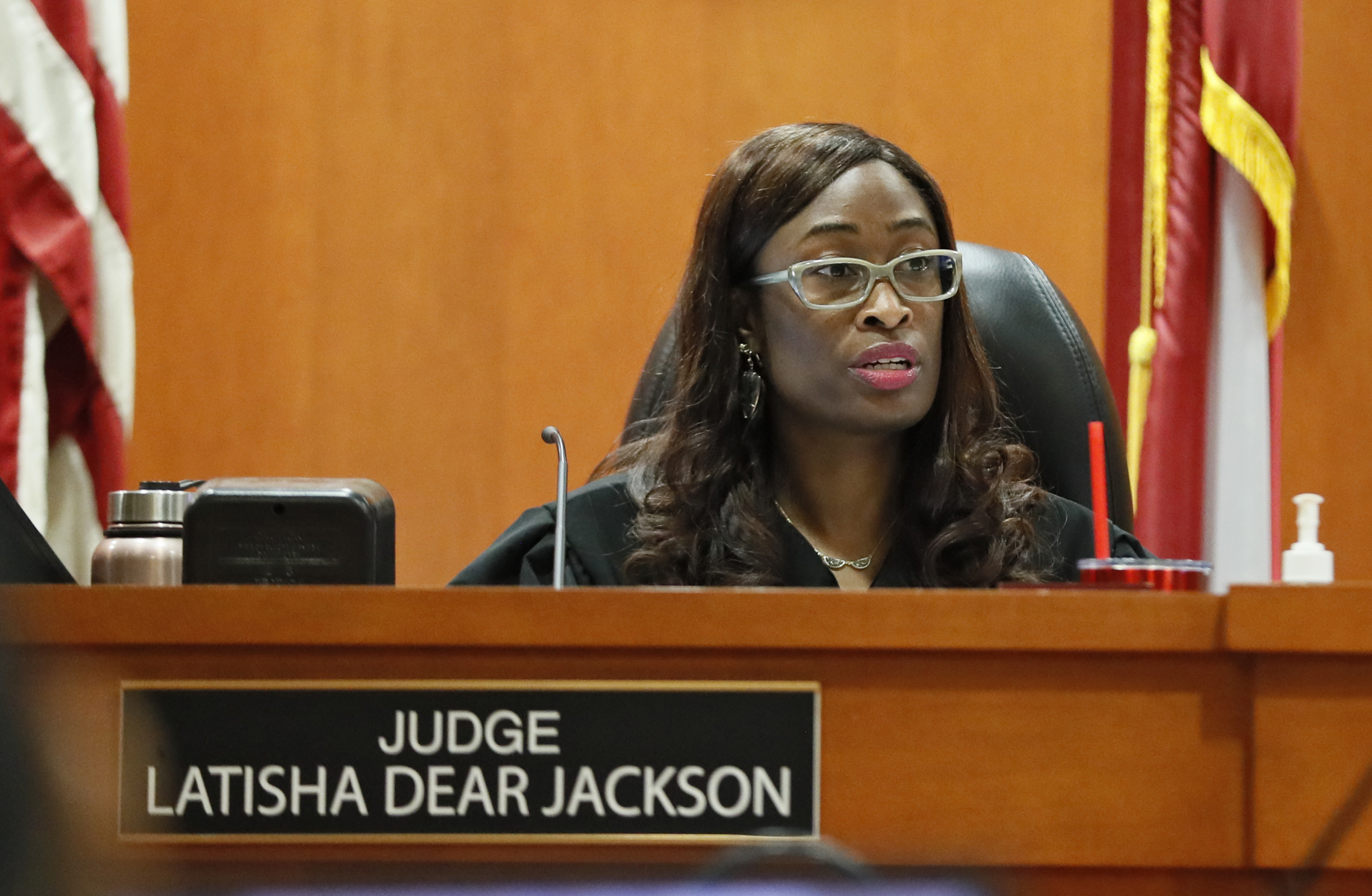 September 23, 2019 - Decatur - Judge LaTisha Dear Jackson ruled on motions that were filed in the case on Friday as jury selection began in the murder trial of former DeKalb County Police Officer Robert "Chip" Olsen. Bob Andres / robert.andres@ajc.com