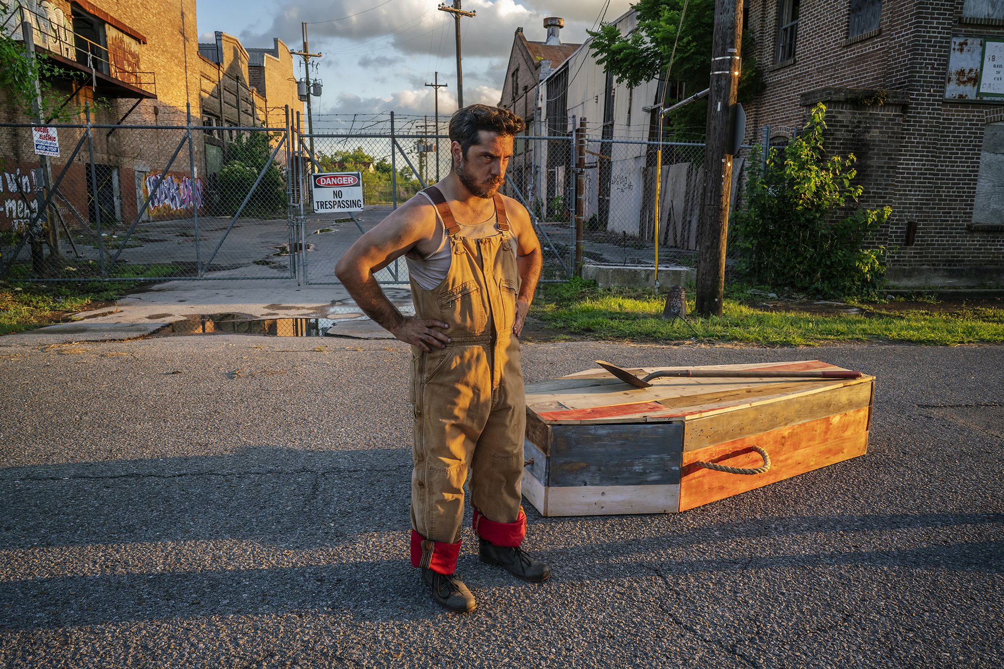 As part of the High Museum’s ongoing “Picturing the South” project, photographer Alex Harris has documented film productions set in the South in the show “Our Strange New Land” including “The Funeral Band” photographed in New Orleans. Photo credit: Alex Harris