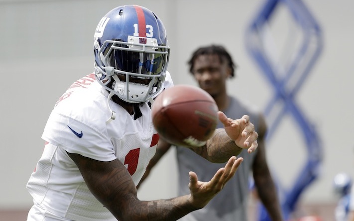 August 9, 2017 - East Rutherford, New Jersey, U.S. - New York Giants' wide  receiver Odell Beckham Jr (