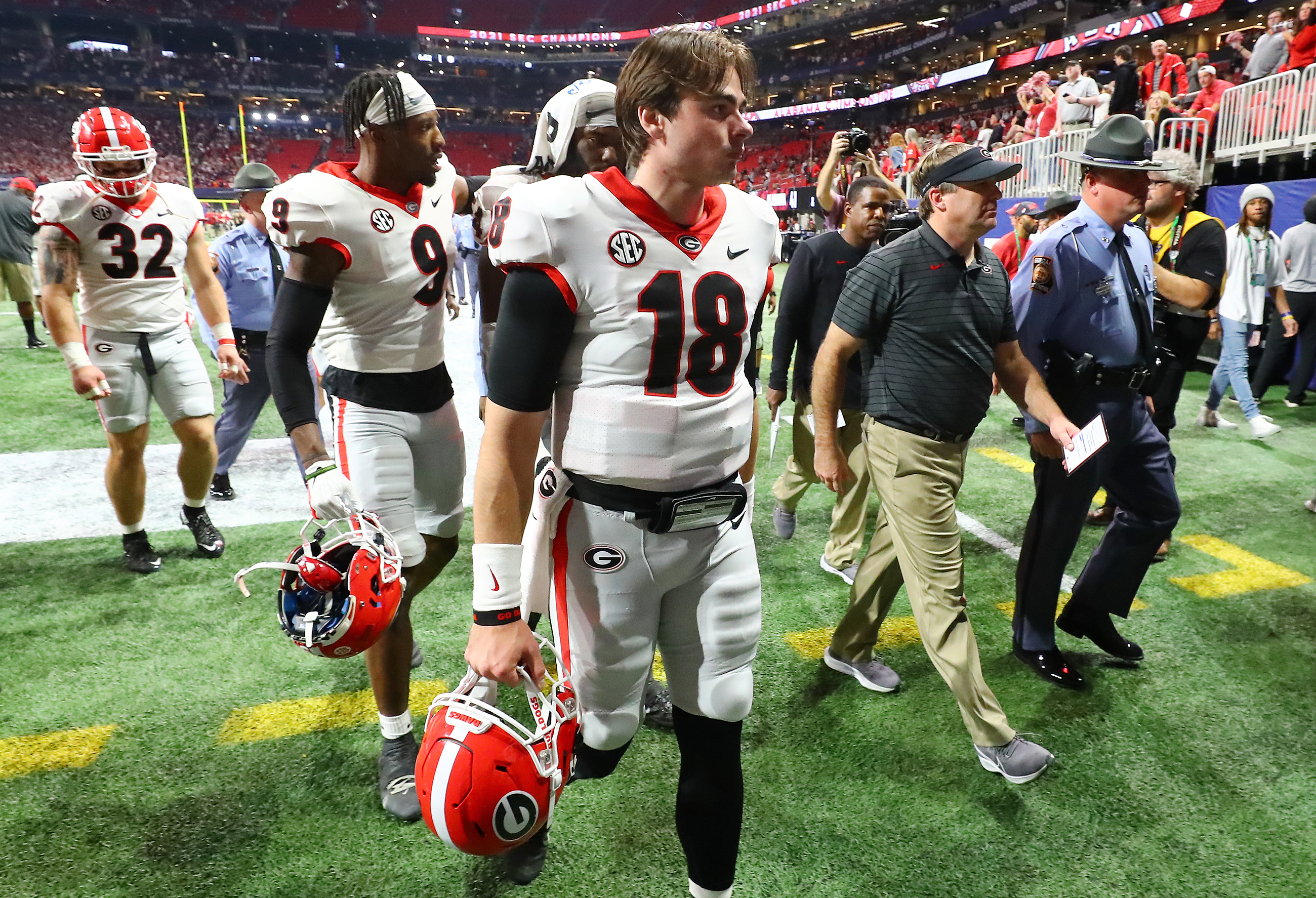 Georgia Bulldogs and Atlanta Braves JT Daniels and Freeman state