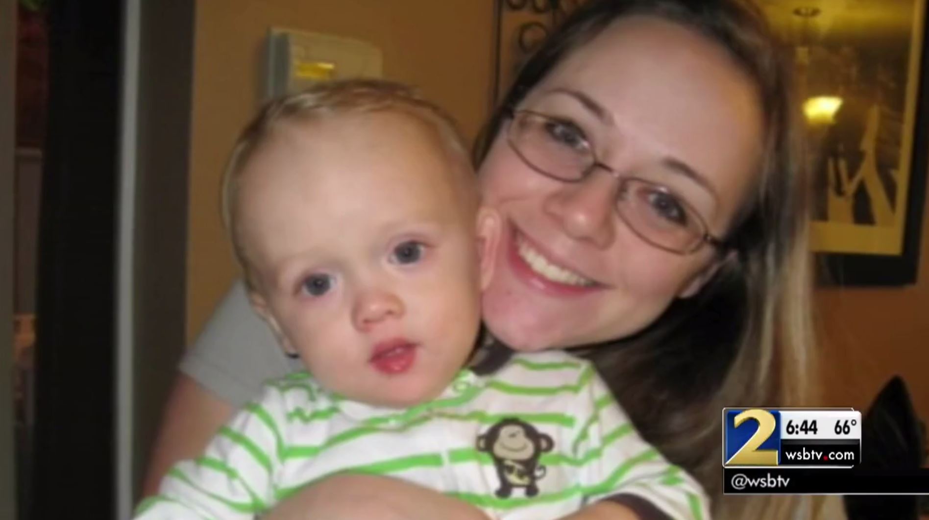 Leanna Taylor with son Cooper Harris, who died in a hot car. (WSB-TV/Cox Media Group, provided by Leanna Taylor)