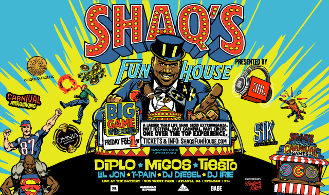 Shaq's Fun House Is Taking Over Super Bowl Weekend 2022—Here's 5