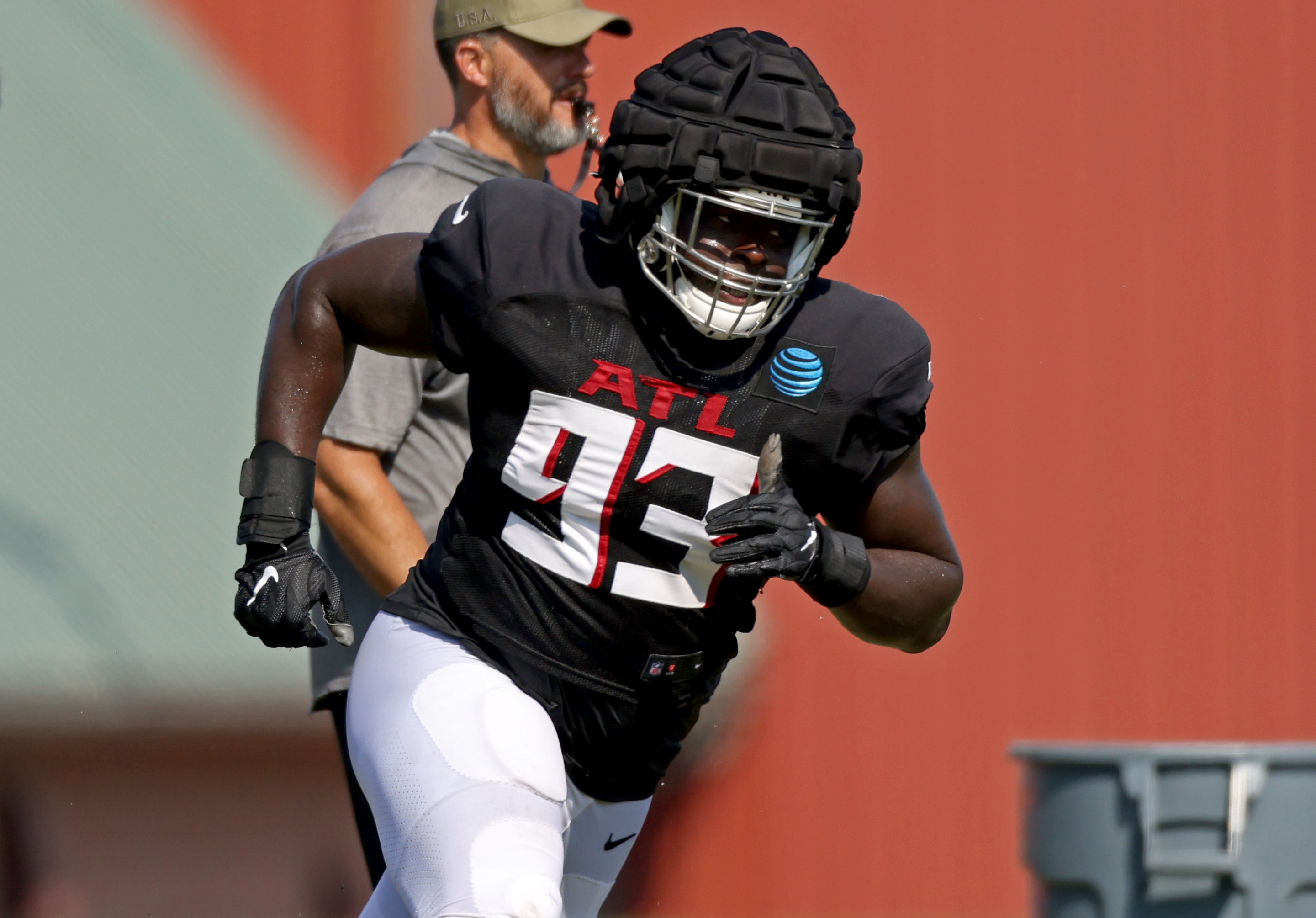 Atlanta Falcons defensive tackle Timmy Horne (93) pictured before