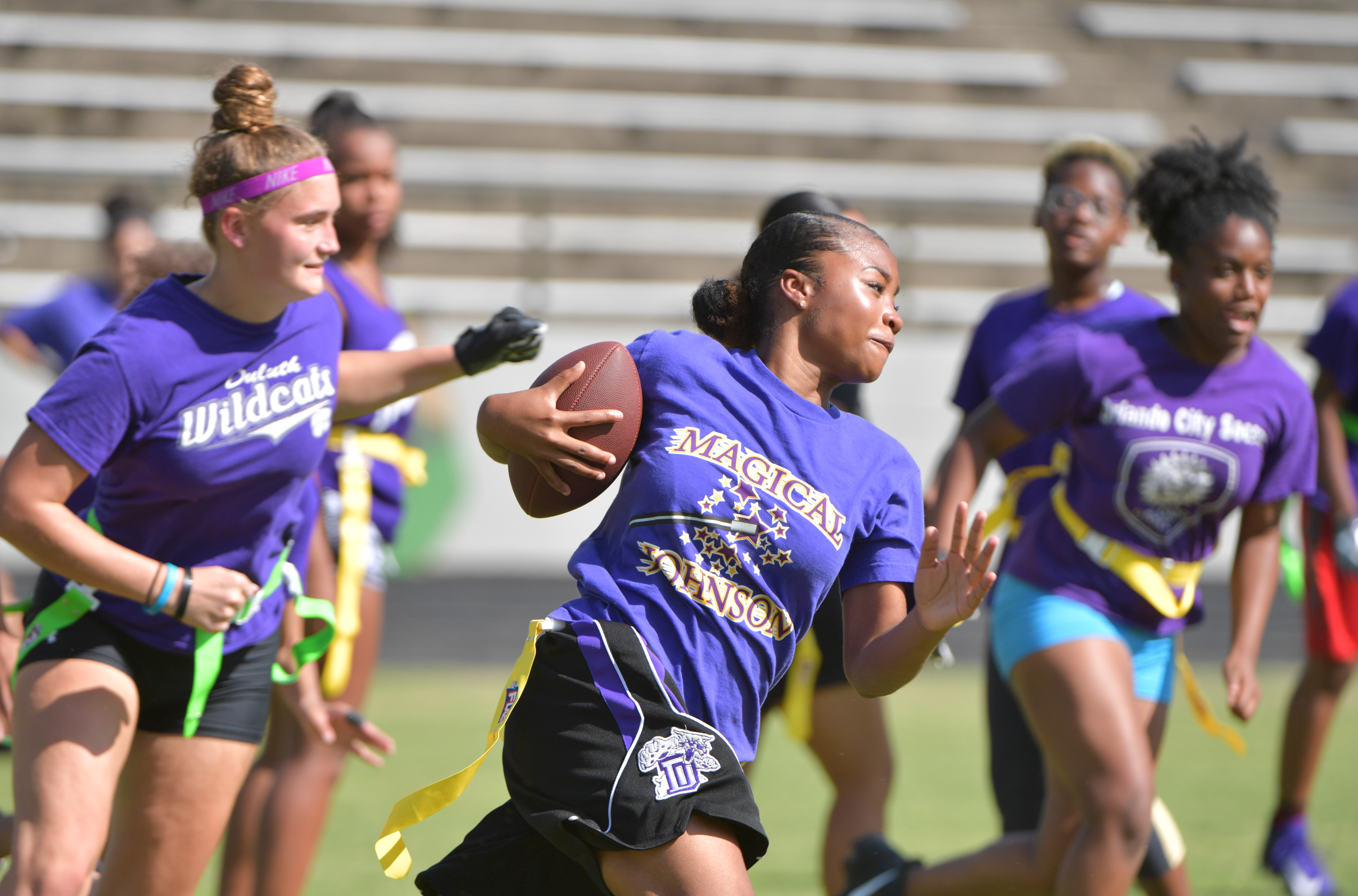 Super Bowl committee celebrating Gwinnett girls' flag football league