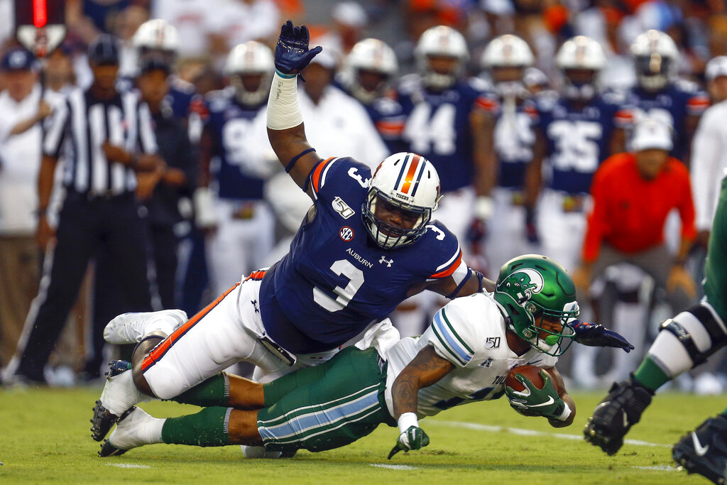 What did Auburn's Marlon Davidson say at the NFL Scouting Combine?