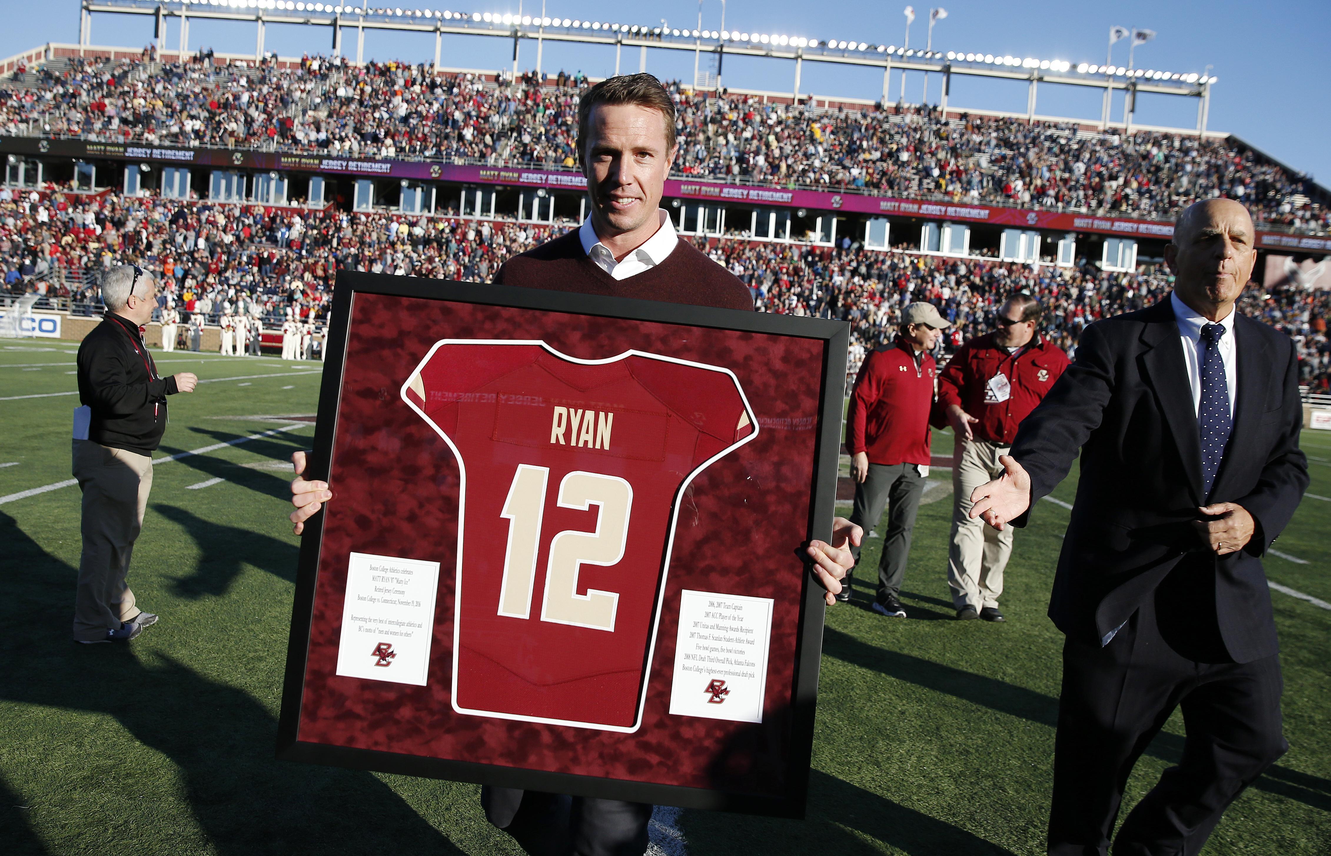 Luke Kuechly Full Jersey Retirement Ceremony at Boston College