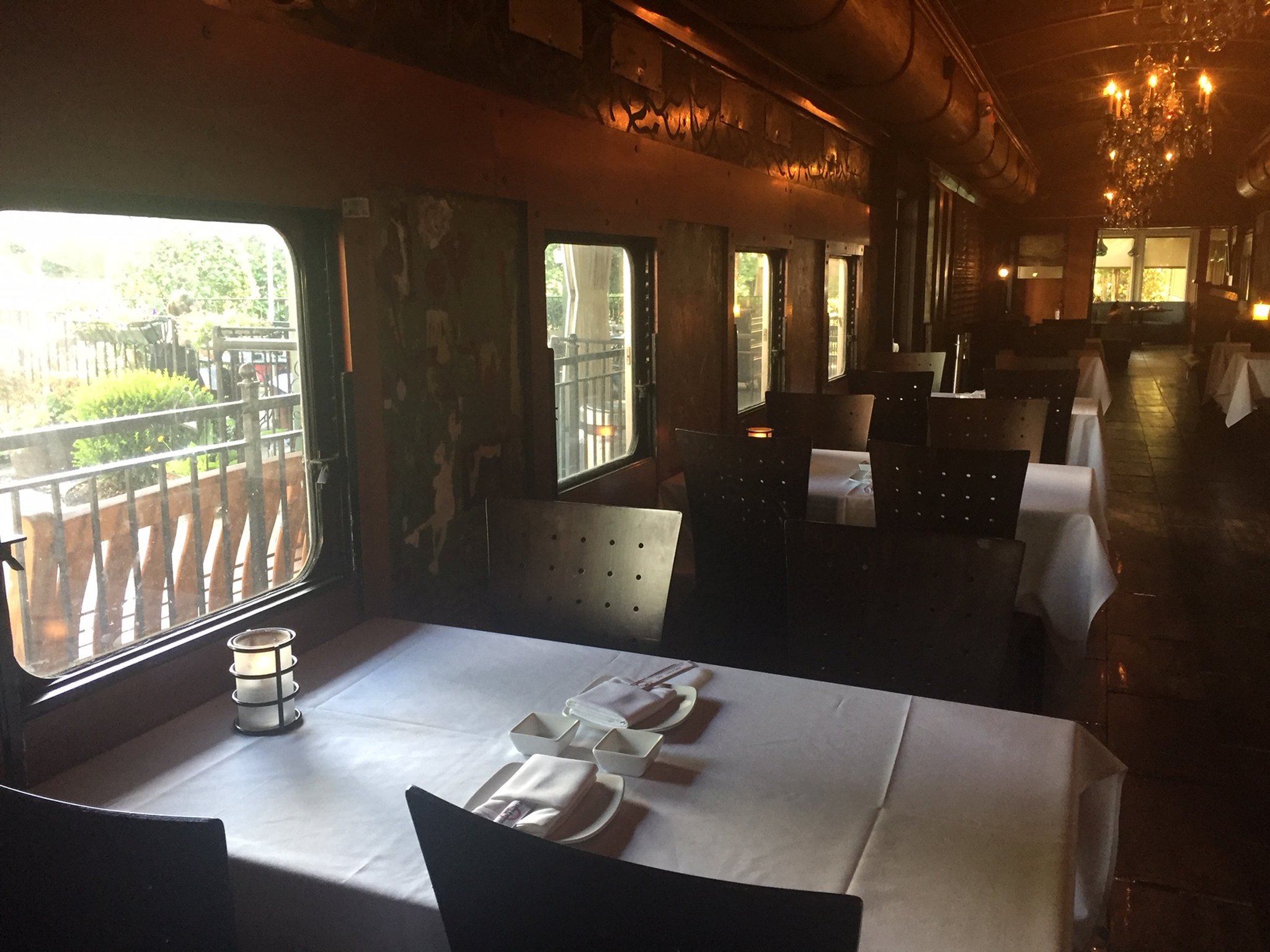 Whatever happened to rail car dining?