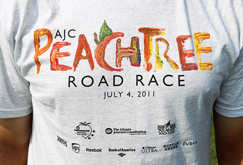 reebok peachtree road race shirt