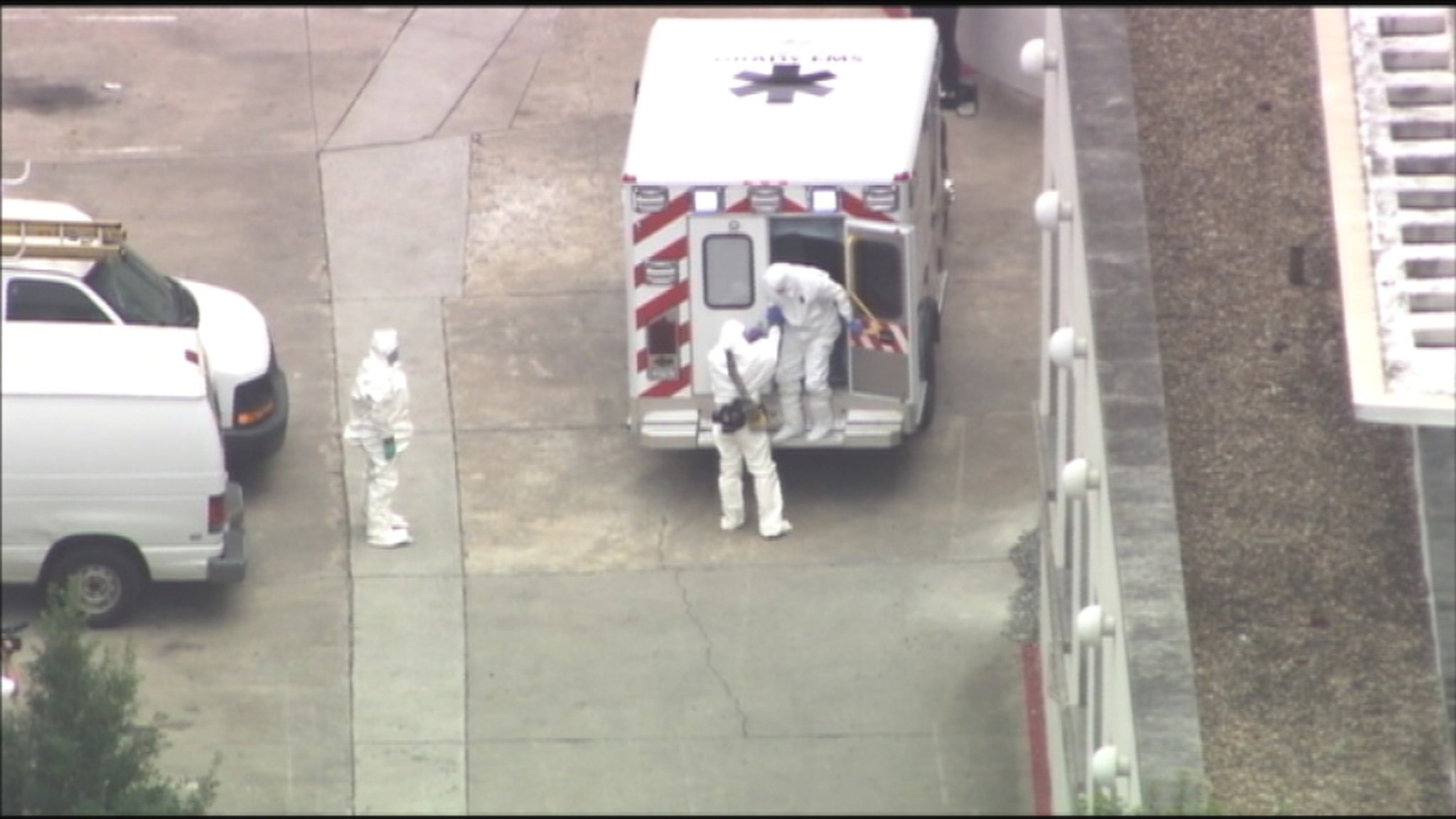 FILE PHOTO: Dr. Kent Brantly, right, arrived at Emory University Hospital in Atlanta to be treated for Ebola. credit: WSB-TV Channel 2