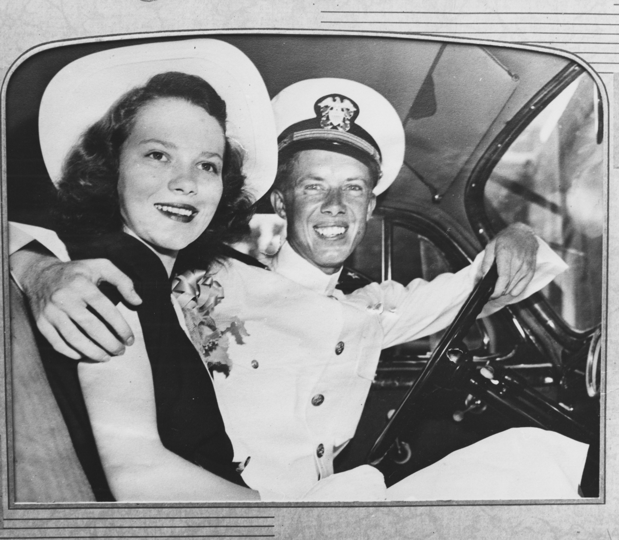 Jimmy and Rosalynn Carter were married on July 7, 1946, about a month after the future president graduated from the U.S. Naval Academy in Annapolis, Md. (Jimmy Carter Presidential Library)
