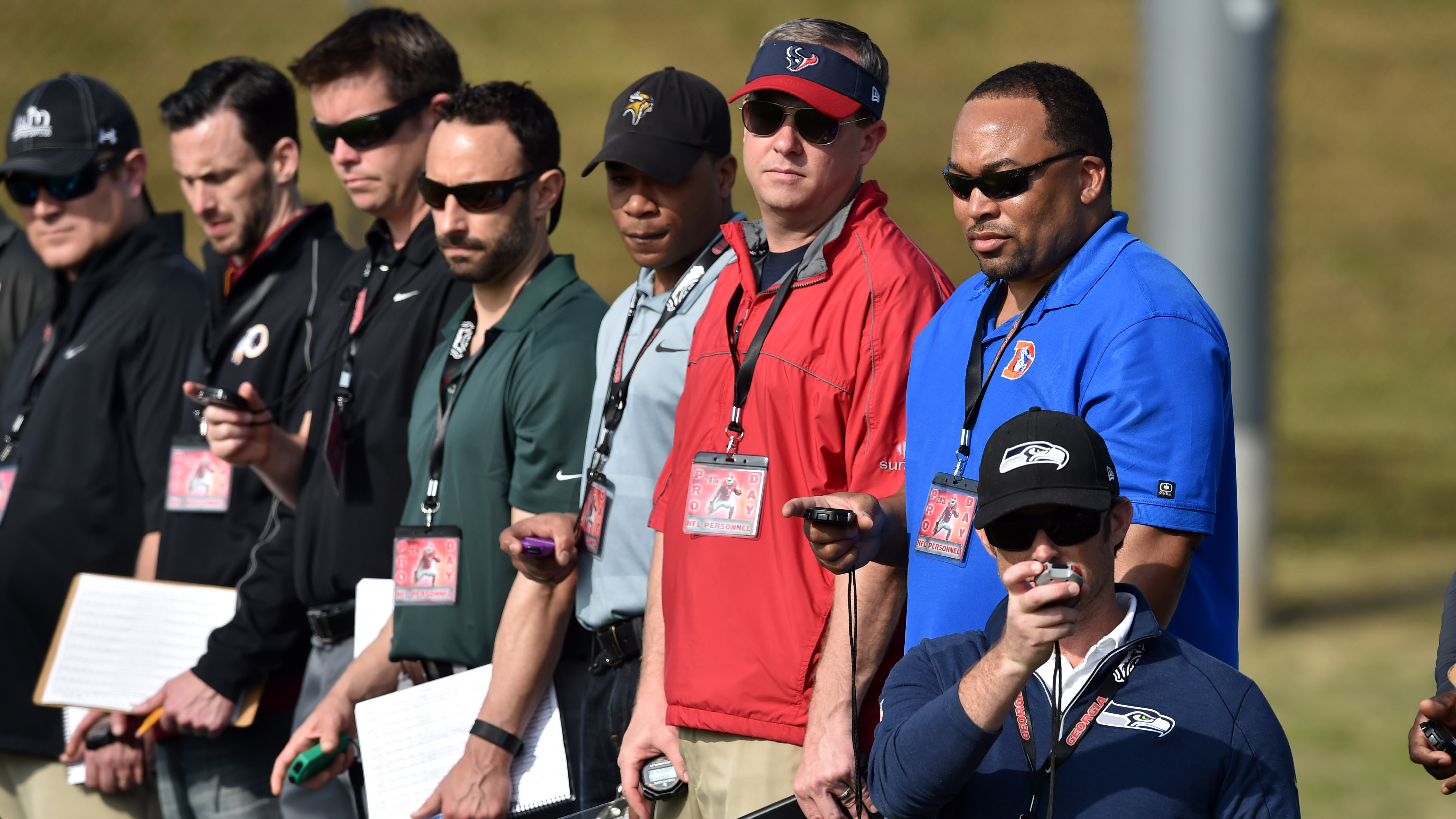 PHOTOS: NFL scouts and coaches take a look at NFL draft-eligible