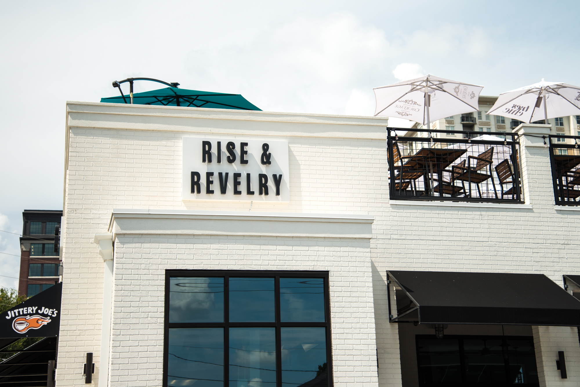 Rise and Revelry exterior at 308 Pharr Rd. NE.