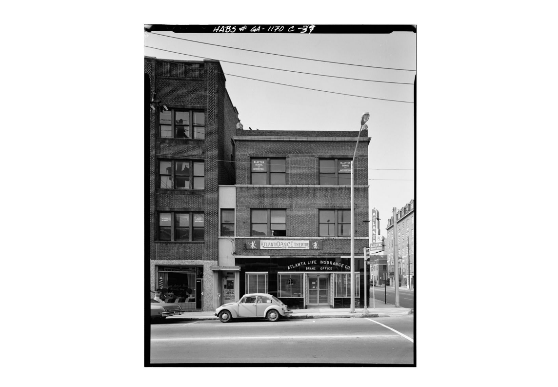 Undated photo of the Atlanta Life Insurance branch office at 229 Auburn Ave.