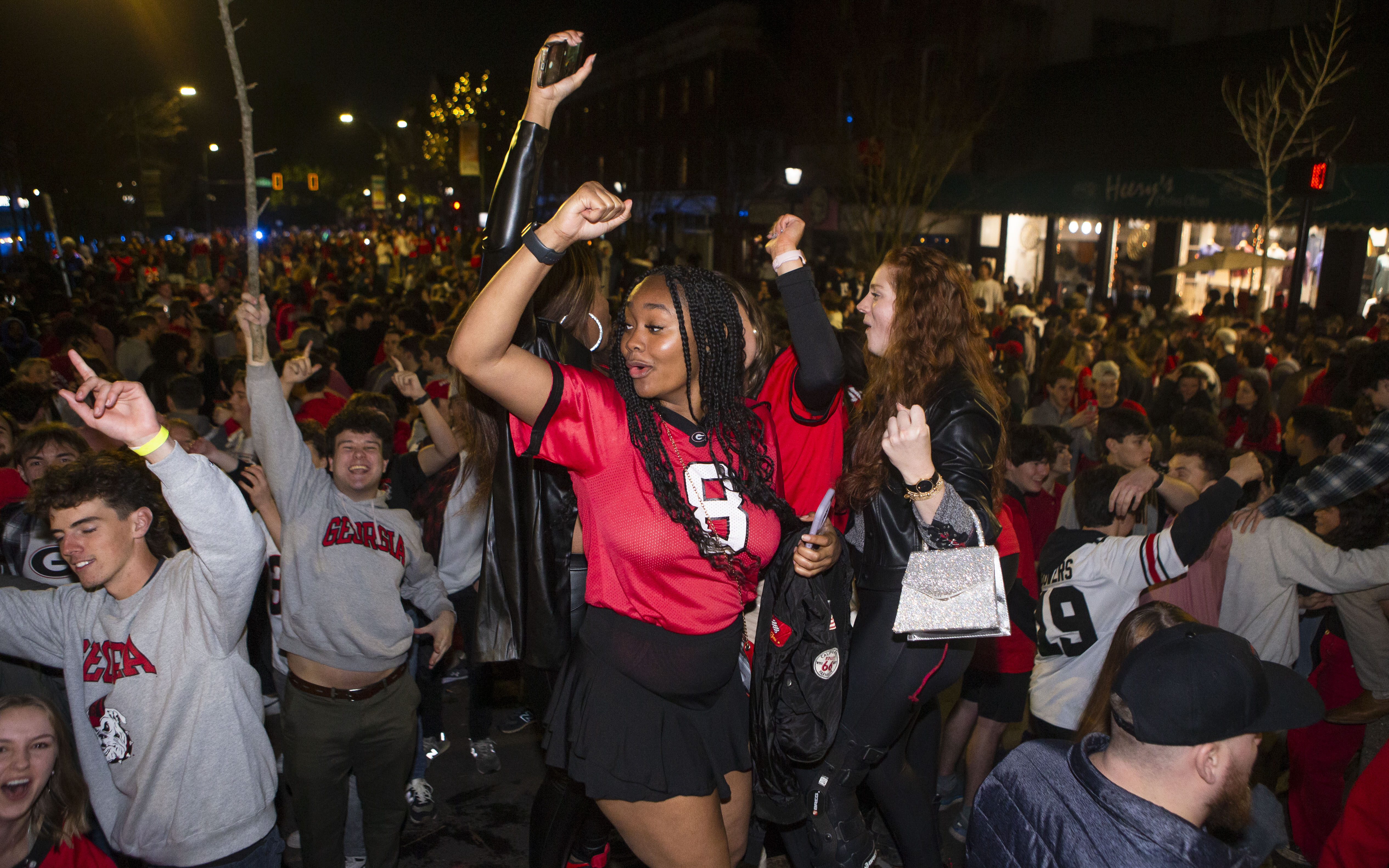 Atlanta Braves And Georgia Bulldogs Celebrate Georgia Football