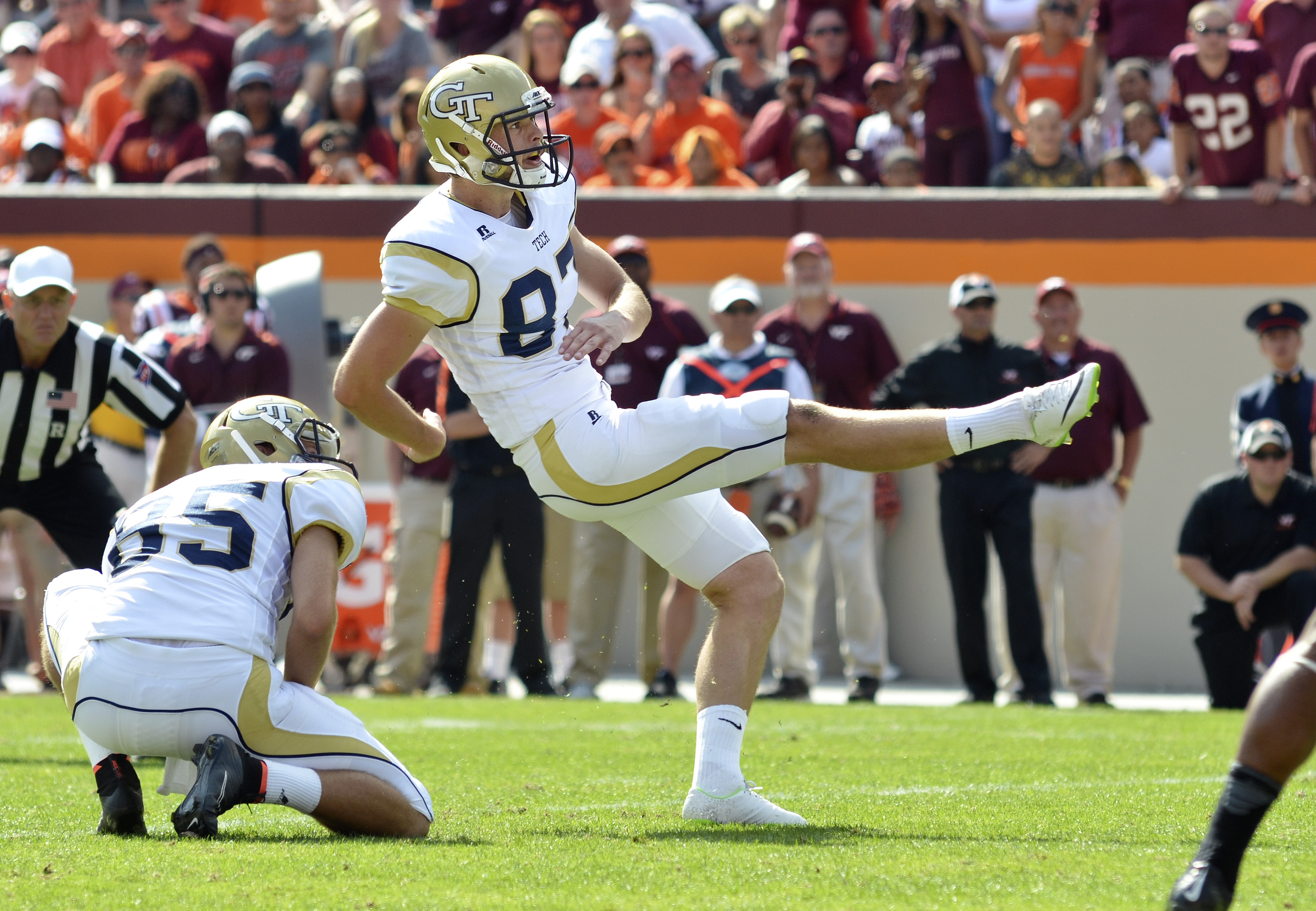 Harrison Butker field goal ends Georgia Tech practice