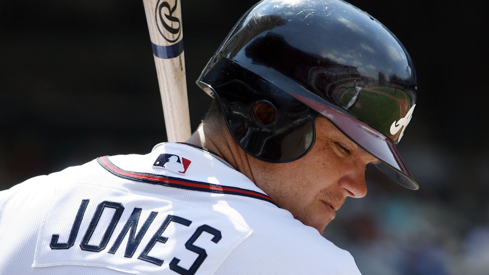 2012 Chipper Jones Game Worn Atlanta Braves Jersey. Baseball