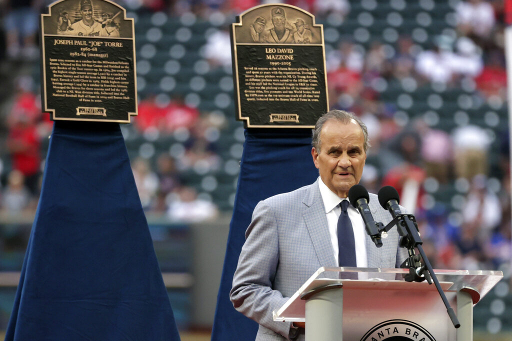 Atlanta Braves Hall of Fame adds former player-manager Joe Torre
