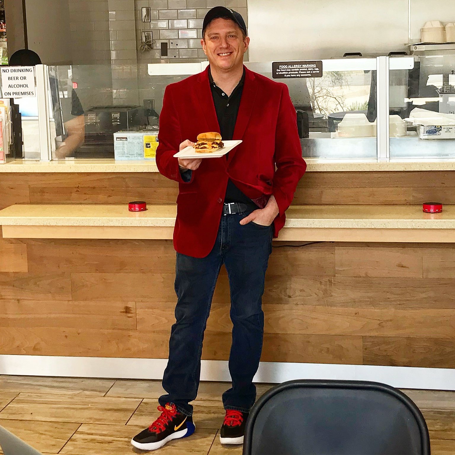 NFA Burger owner and mastermind Billy Kramer at his Dunwoody burger bar. CONTRIBUTED BY NFA BURGER