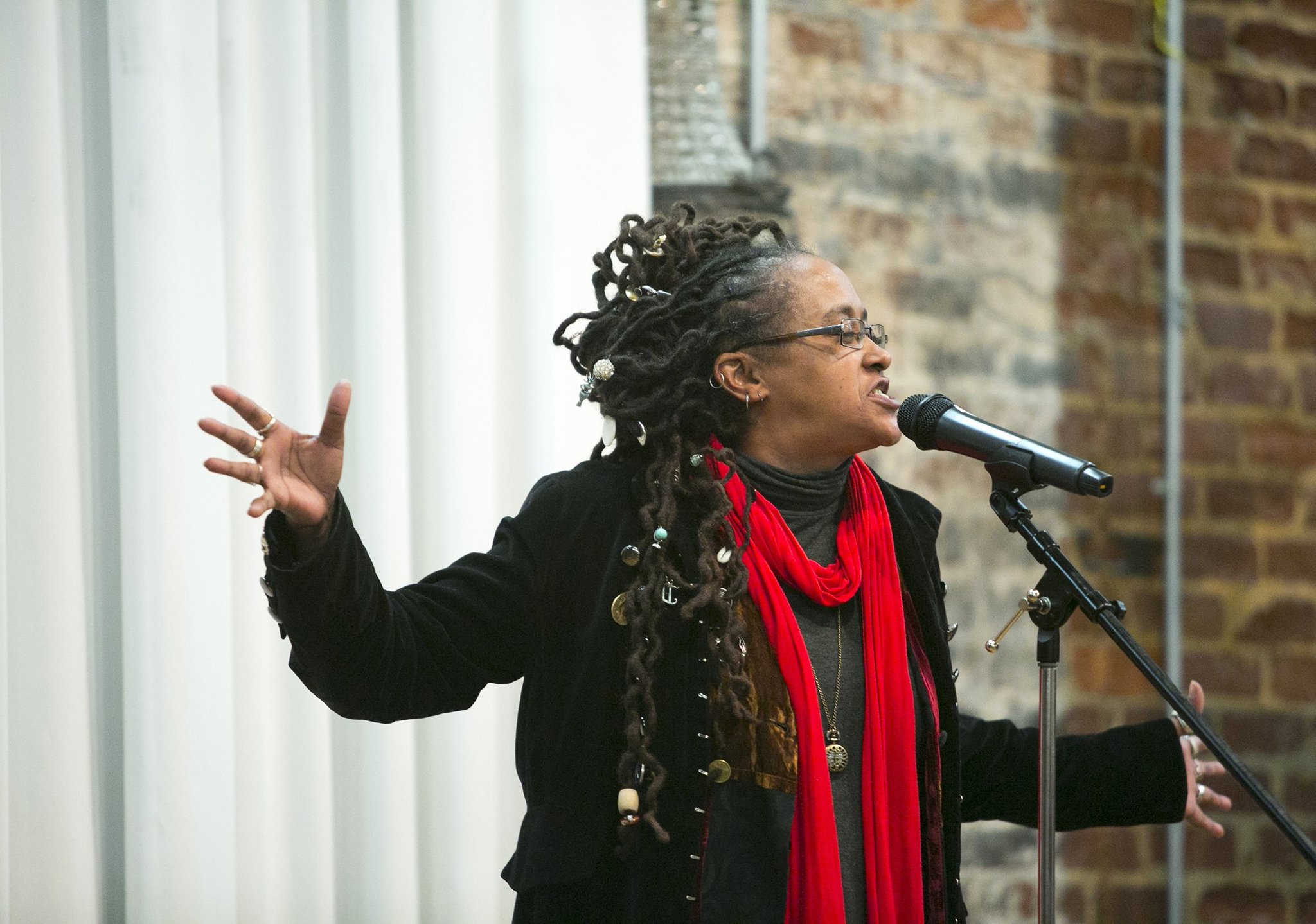 Poet Theresa Davis, a teaching artist with Alliance Theatre, worked with kids at the Boys & Girls Clubs of Metro Atlanta to write an original song and produce a video called “Everyday.” AJC File Photo