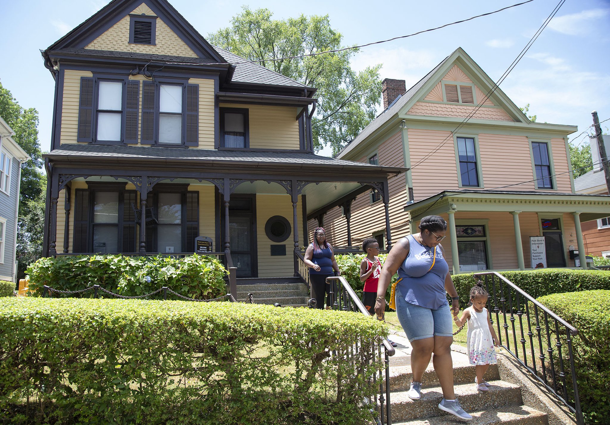 People visit the Martin Luther King Historic sites in Atlanta on Thursday May 30th, 2019.