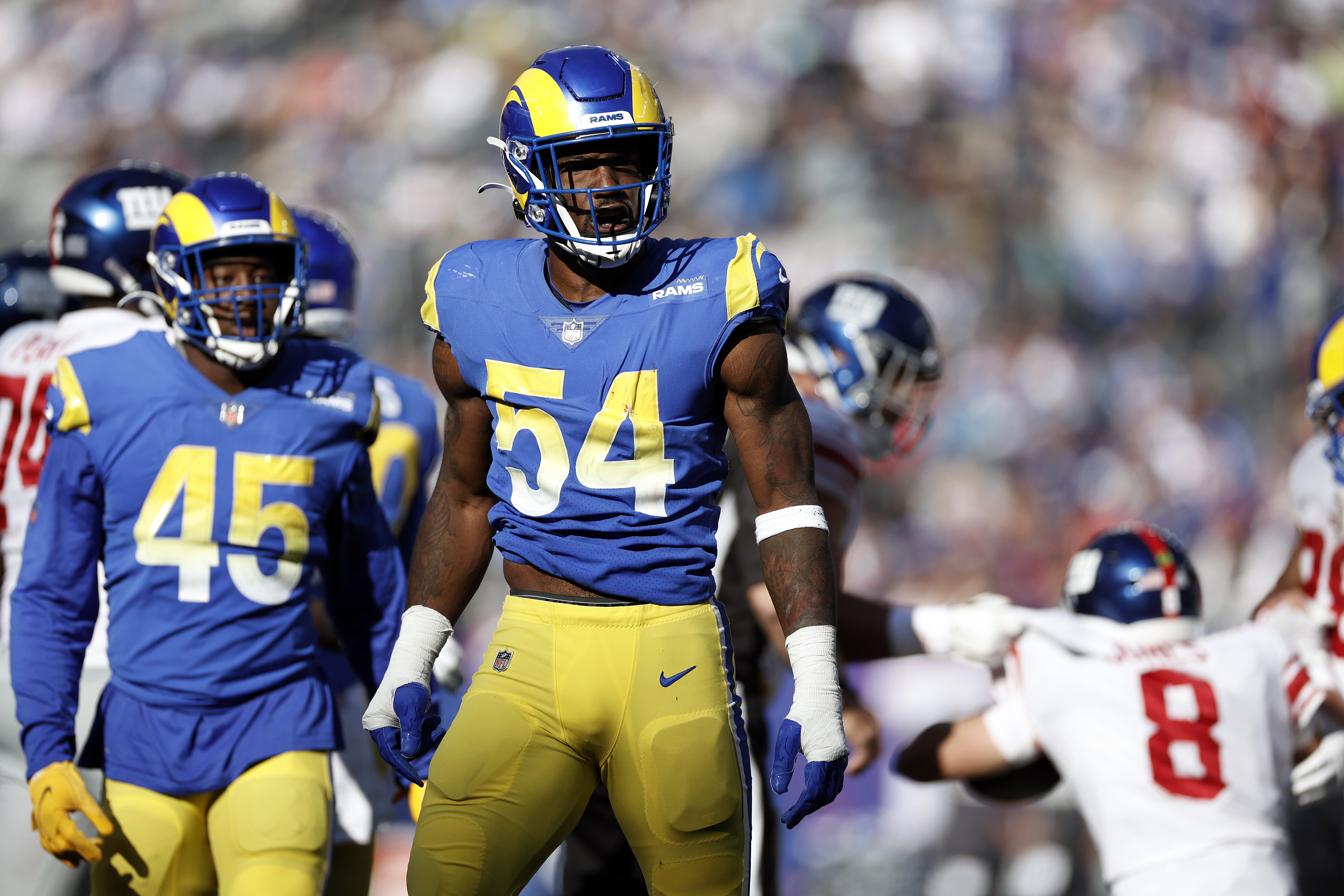 Outside linebacker Leonard Floyd is off to a strong start with the Rams,  but far from satisfied