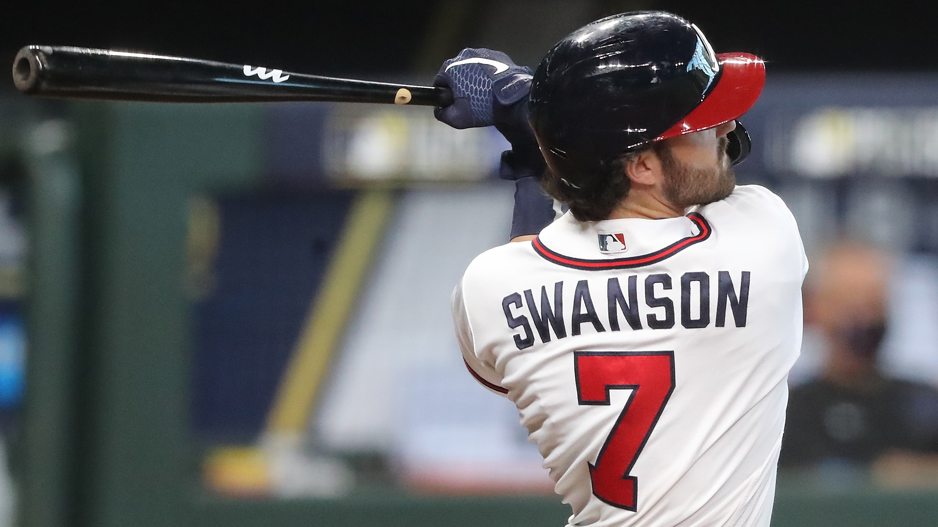 Dansby Swanson of the Atlanta Braves in action during a game against  Dansby  swanson Atlanta braves Swanson
