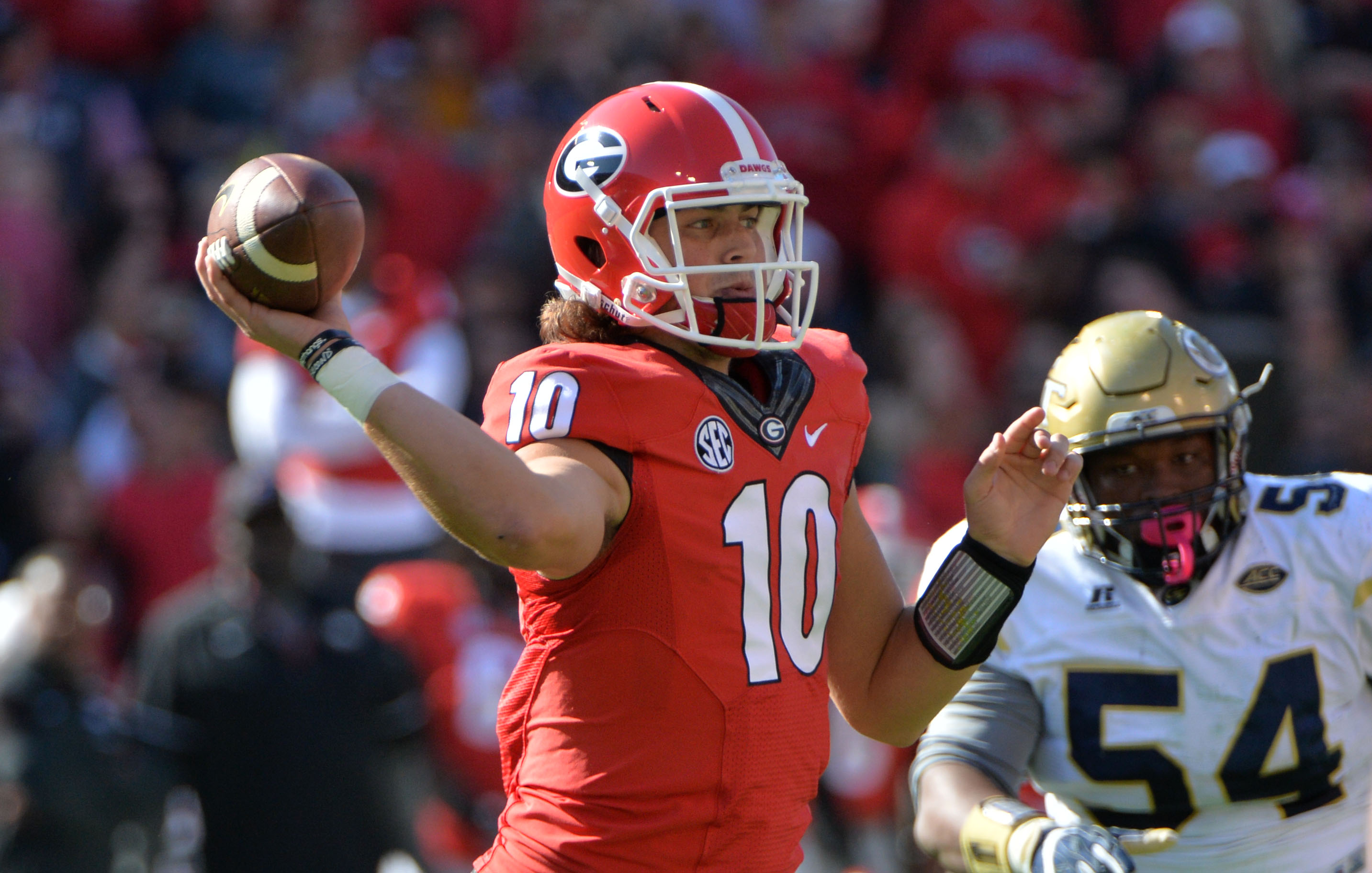 Mike Bobo says Jacob Eason is not Georgia football's 'savior'