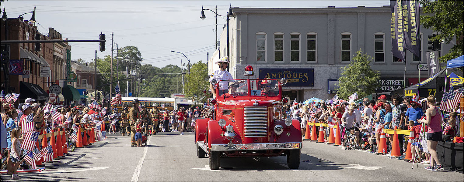 Head to Marietta for a day of family with activities including a parade, live music and fireworks. Courtesy of Kelly Huff