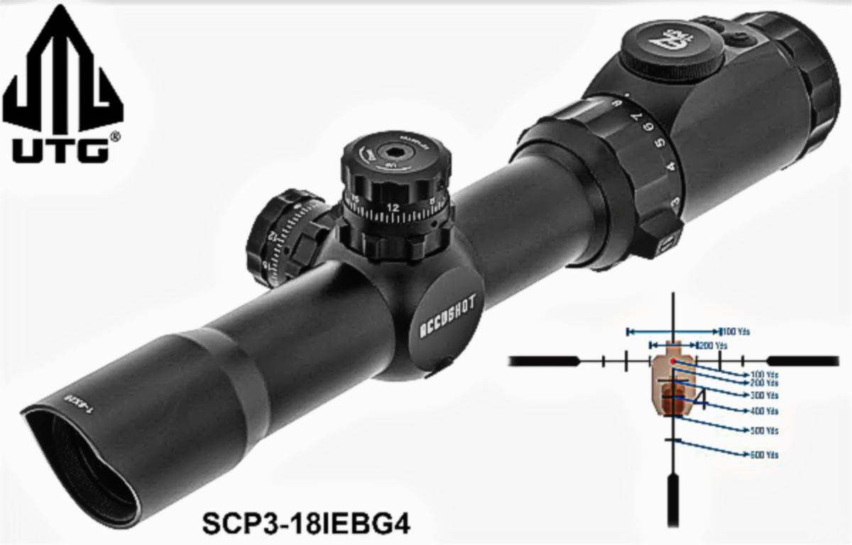 Here's the new UTG 1-8X28 30mm MRC scope