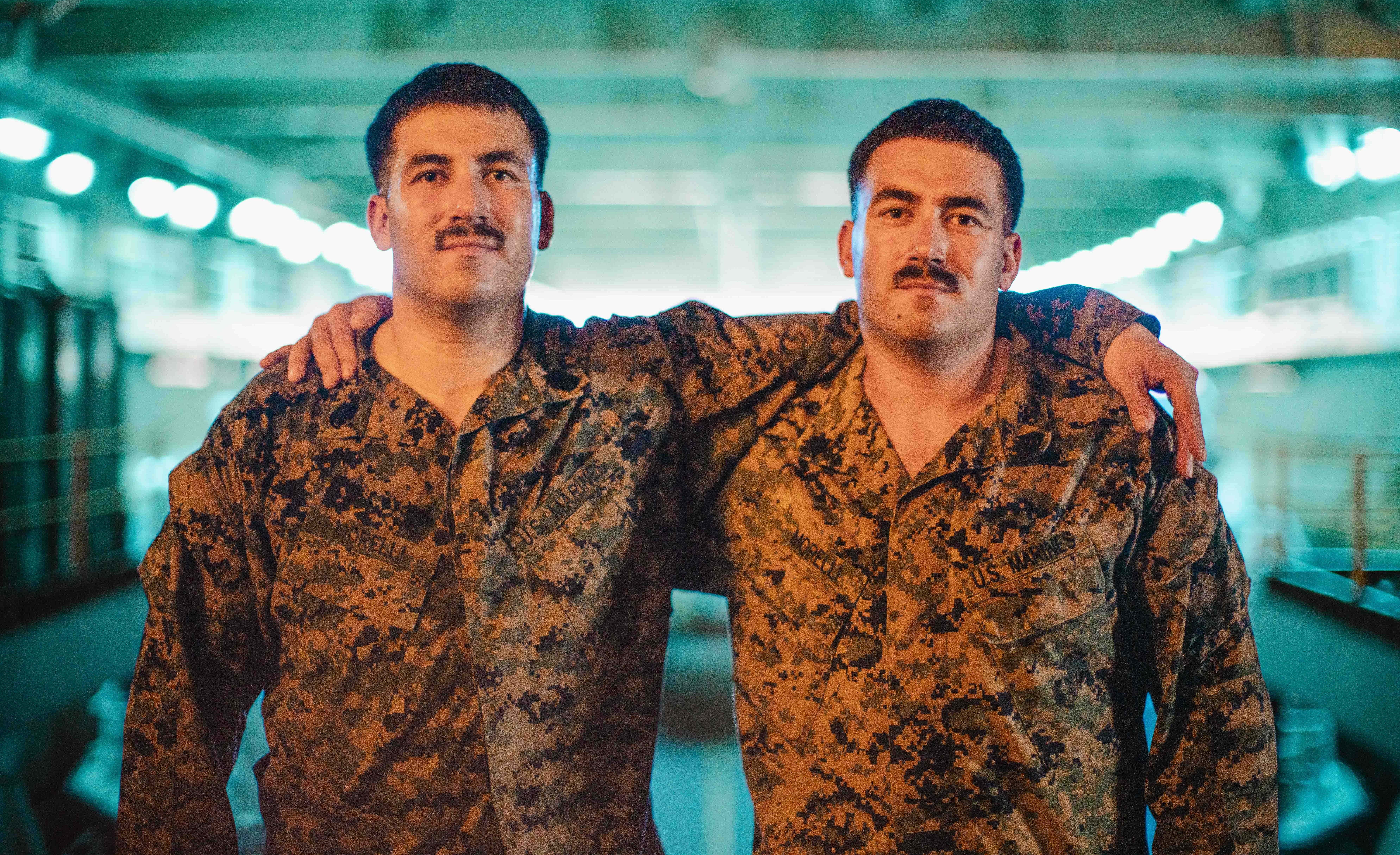 Marine promoted by identical twin brother while deployed with 15th MEU Marine promoted by identical twin brother while deployed with 15th MEU