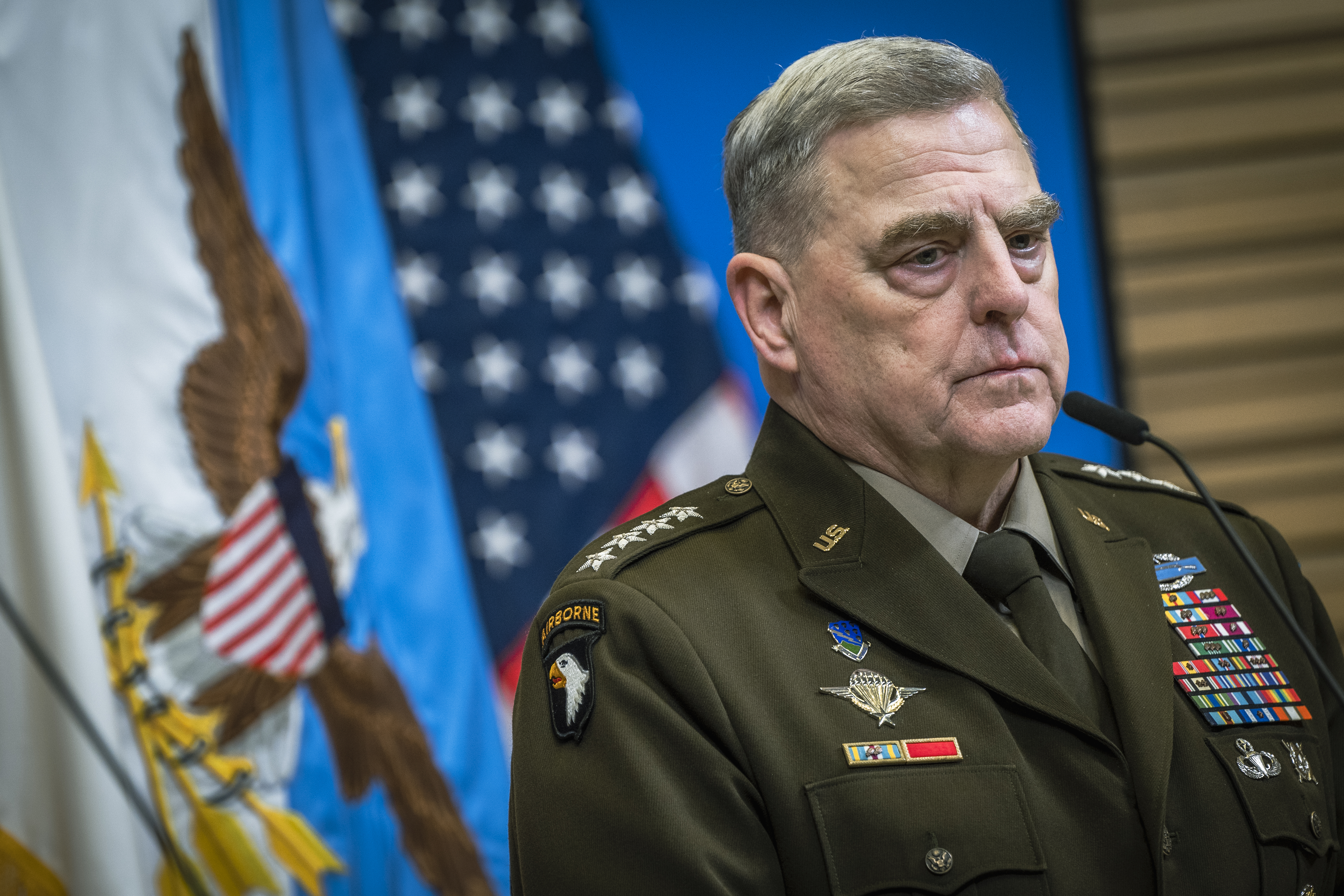 Gen. Milley delivers defense of democracy in farewell address
