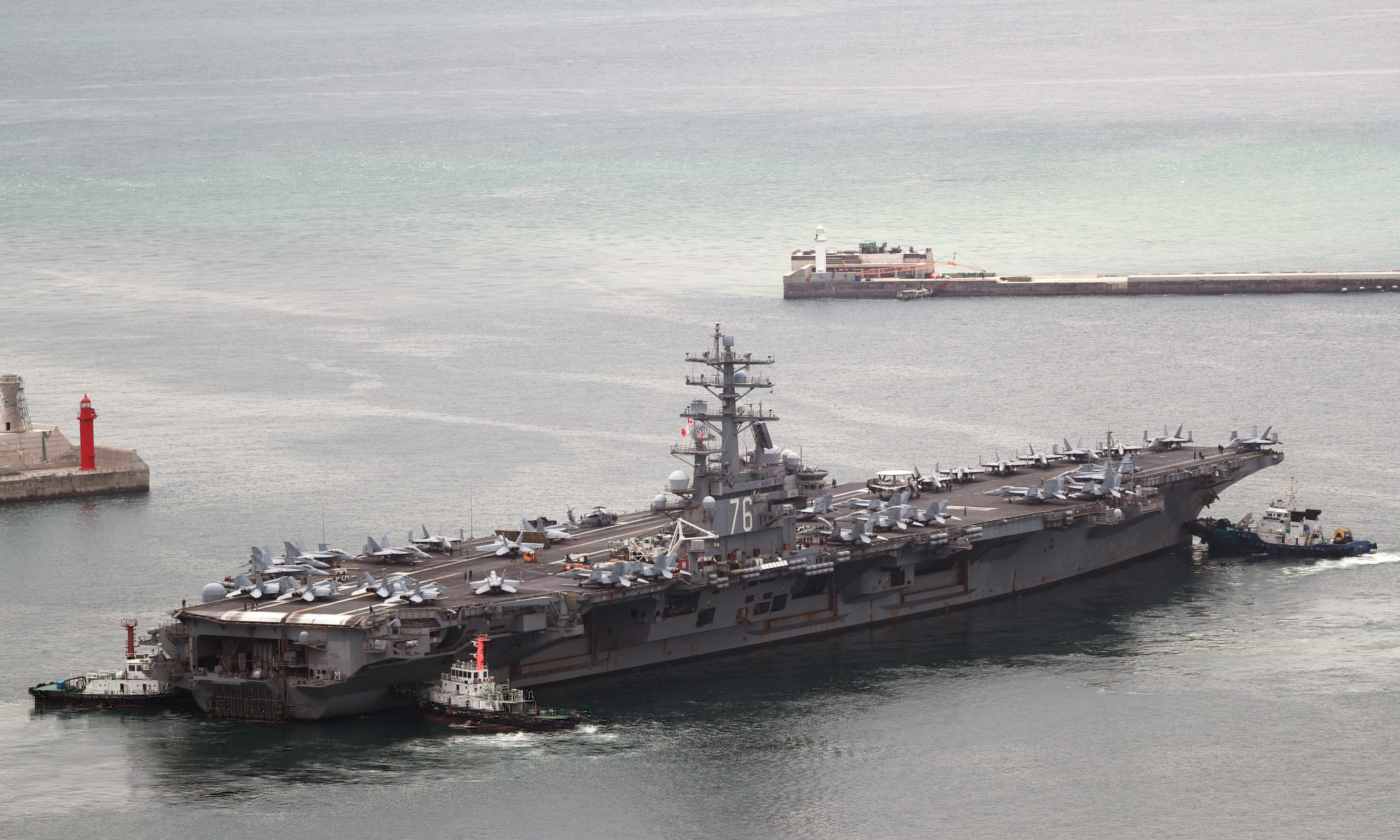 USS Ronald Reagan, South Korean ships launch drills