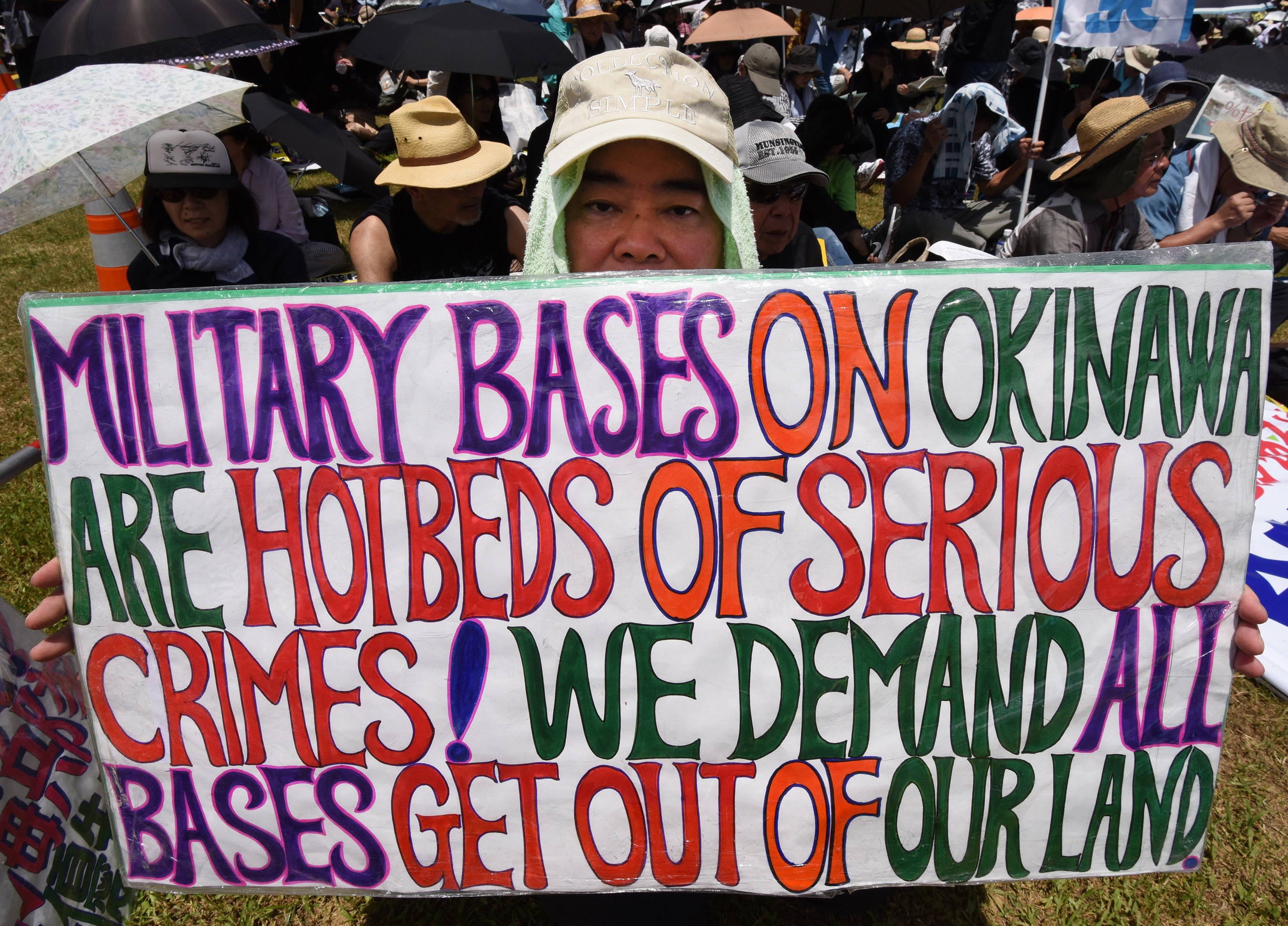 Protesters Rally Against US Military on Okinawa