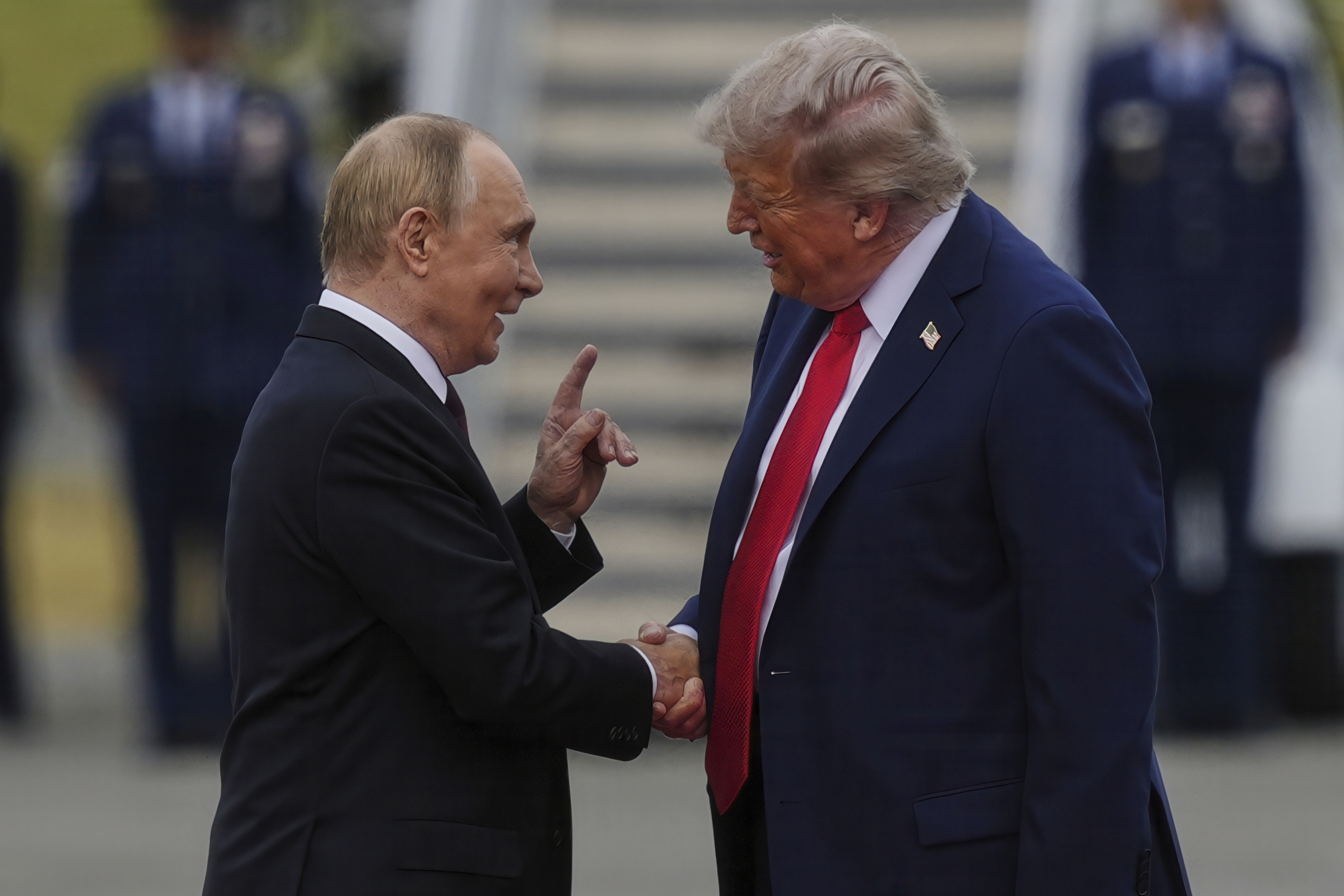 B-2, fighter jets fly over as Trump-Putin summit begins