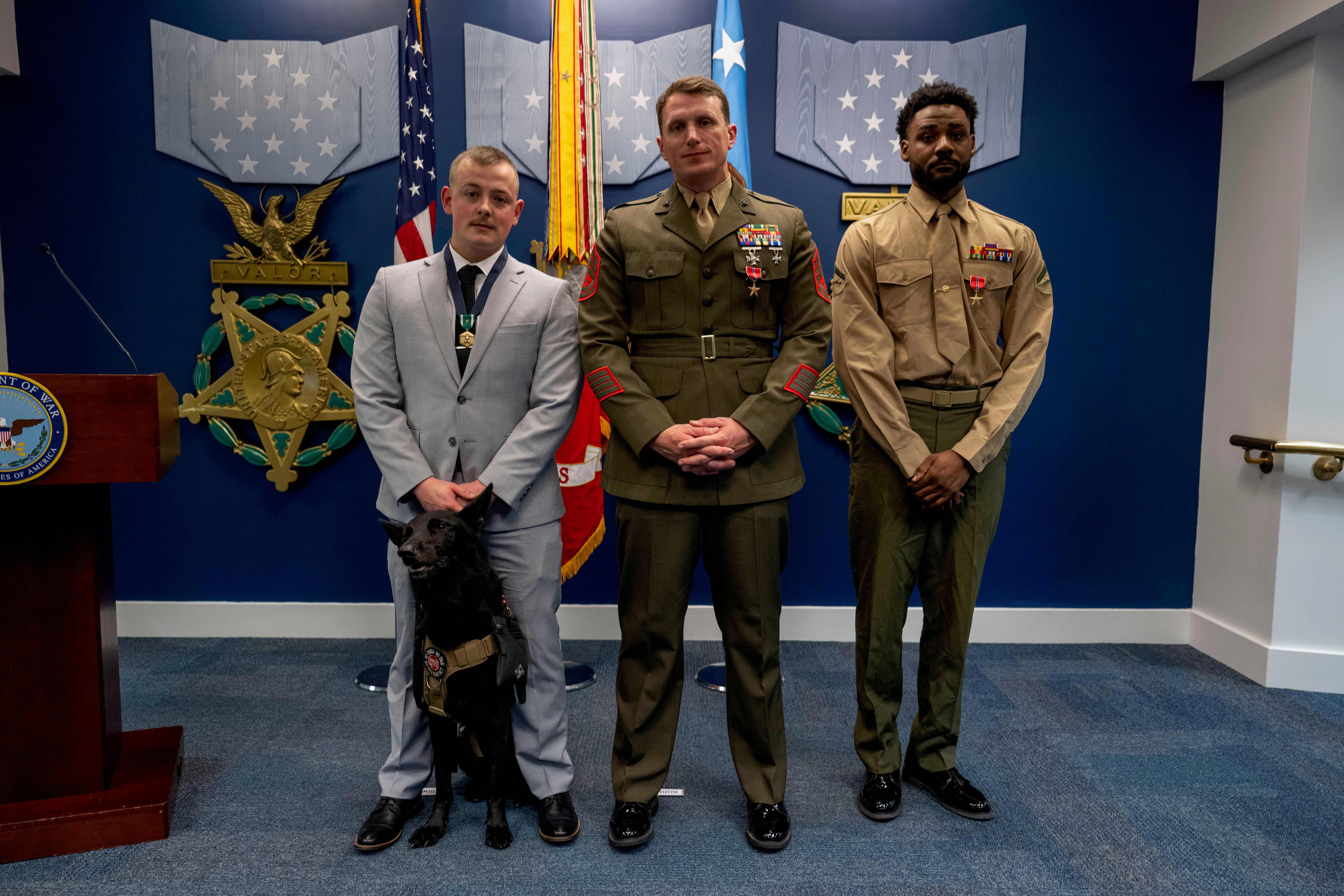 Pentagon upgrades awards for three Marines over Abbey Gate response