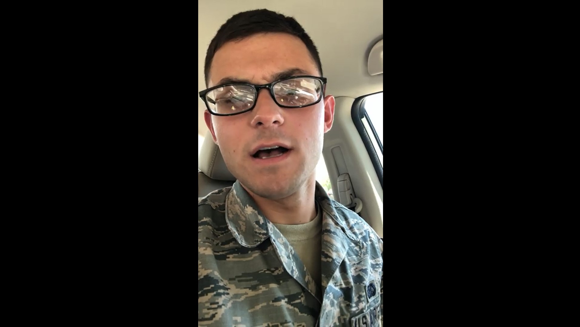 1914px x 1080px - Air Force investigating homophobic videos from airman in uniform