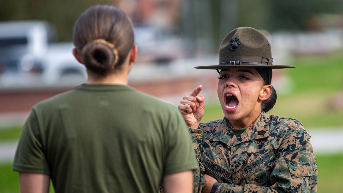 female marine drill instructors