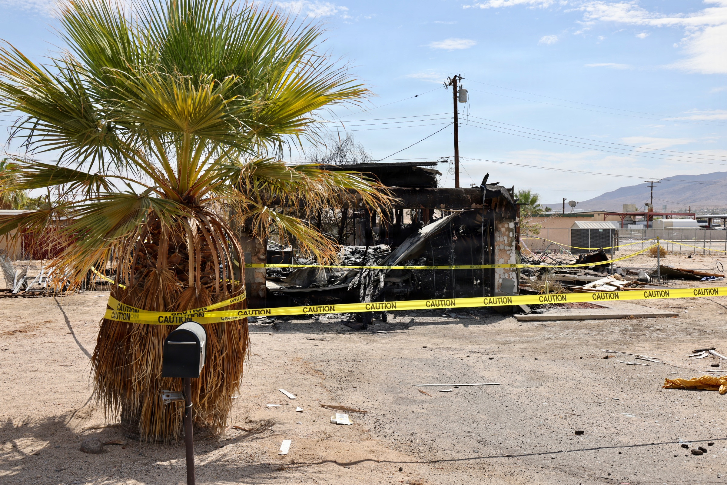Marines and Navy corpsmen respond after explosion at Twentynine Palms home