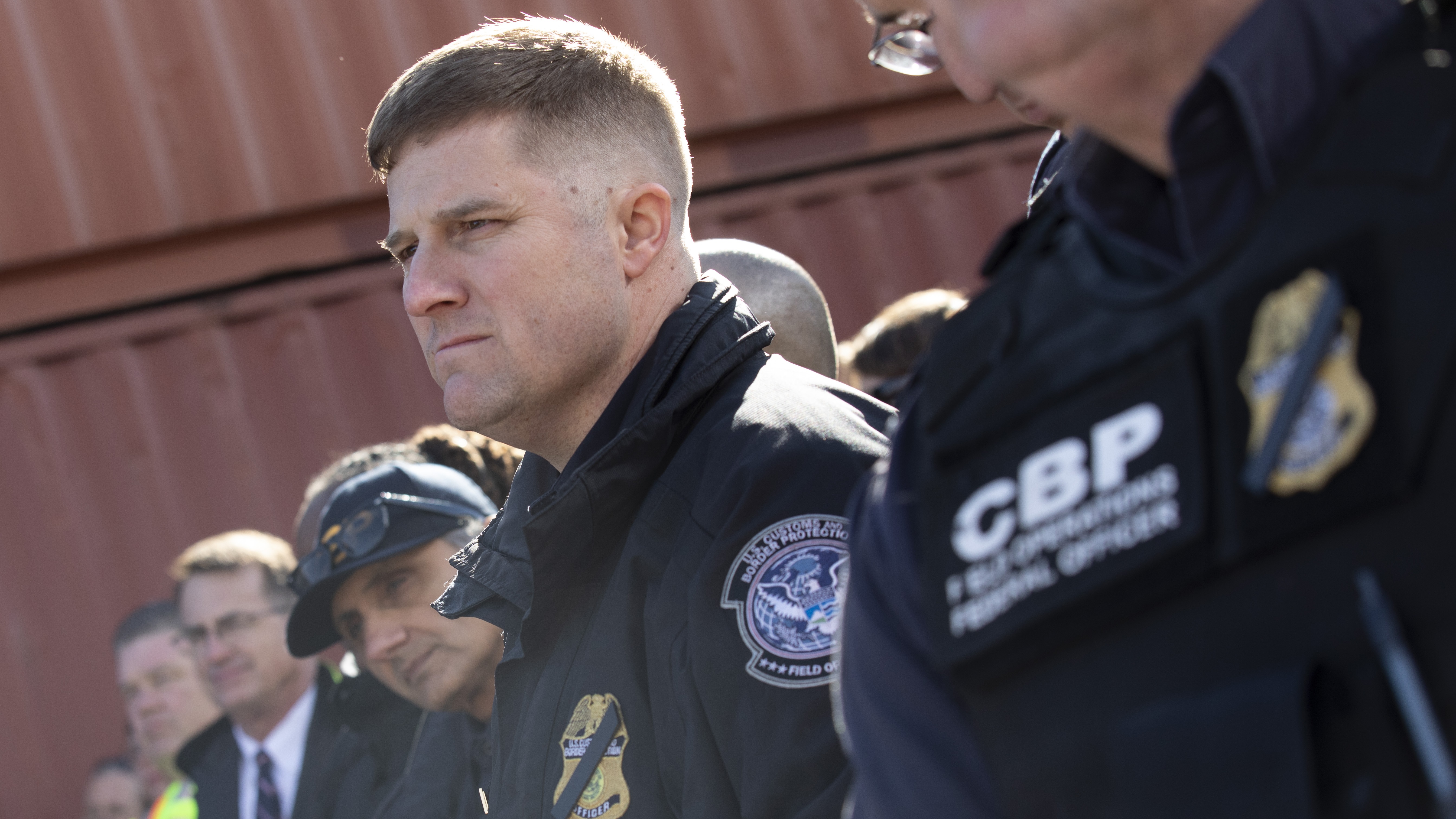 Customs and Border Patrol Agent Salutes