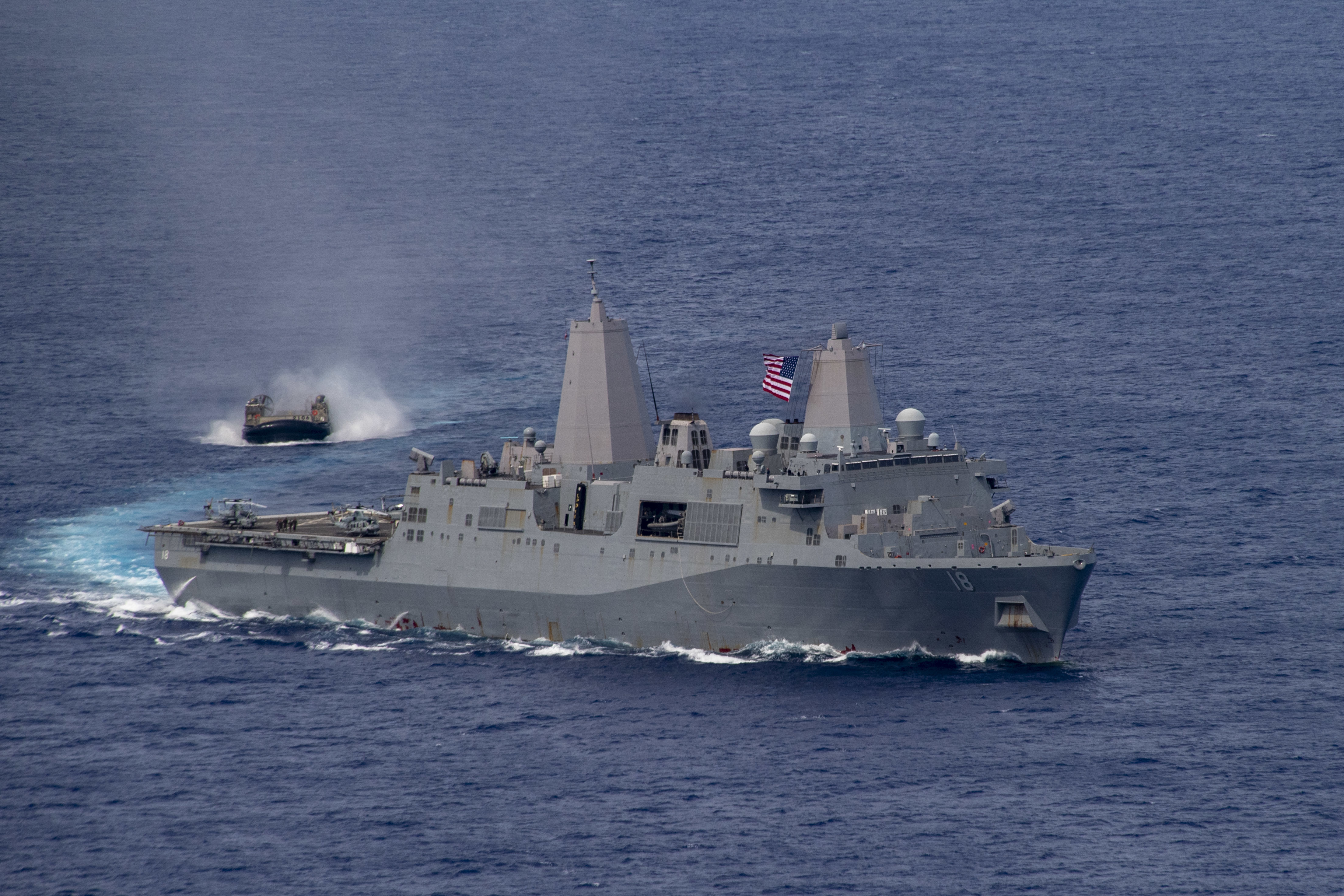 Sailors battle blaze aboard USS New Orleans off Japan’s coast