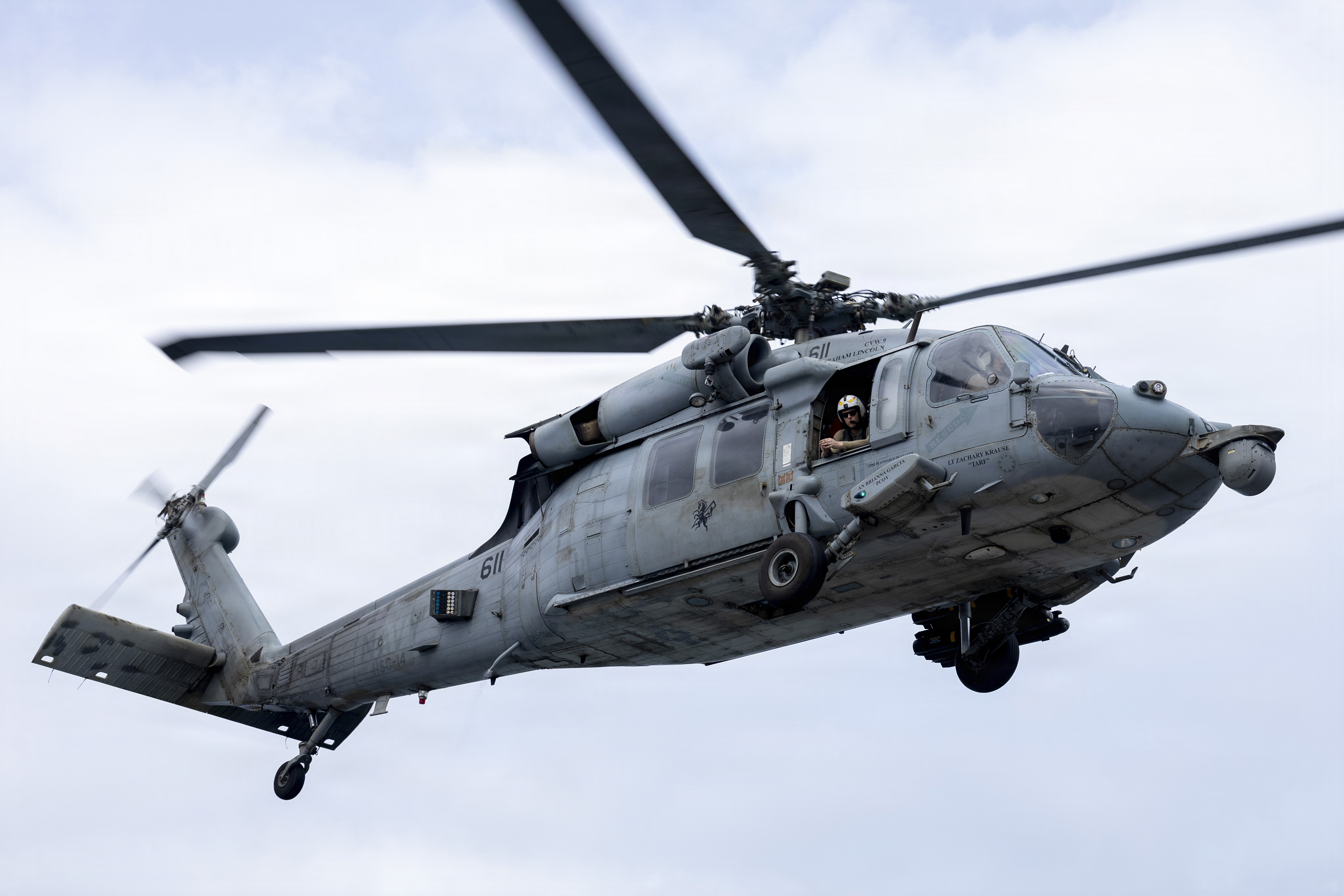 Navy helicopter makes emergency water landing in Arabian Sea; one crew member missing