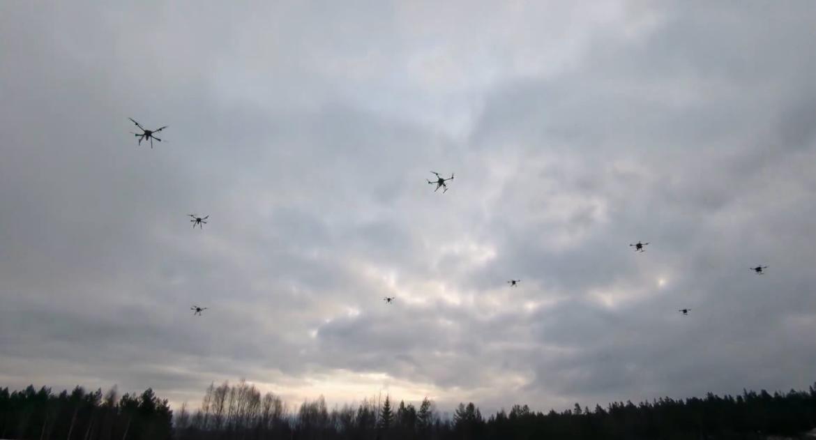 Sweden unveils drone swarm to be paired with ground troops