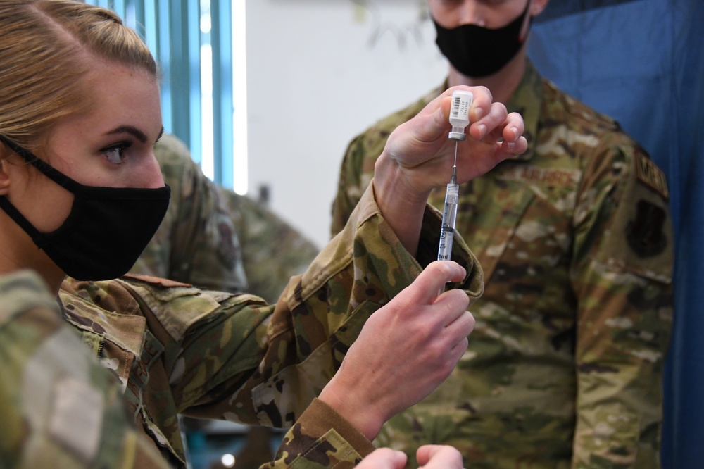 COVID vaccinations underway for military members at 123rd Airlift Wing >  Nellis Air Force Base > News